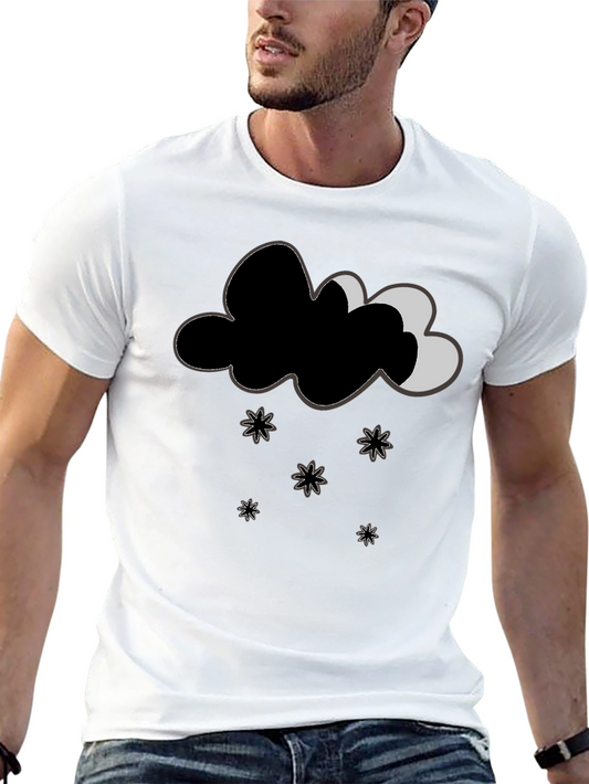 Whimsical Weather Tee - Cloud & Stars Design
