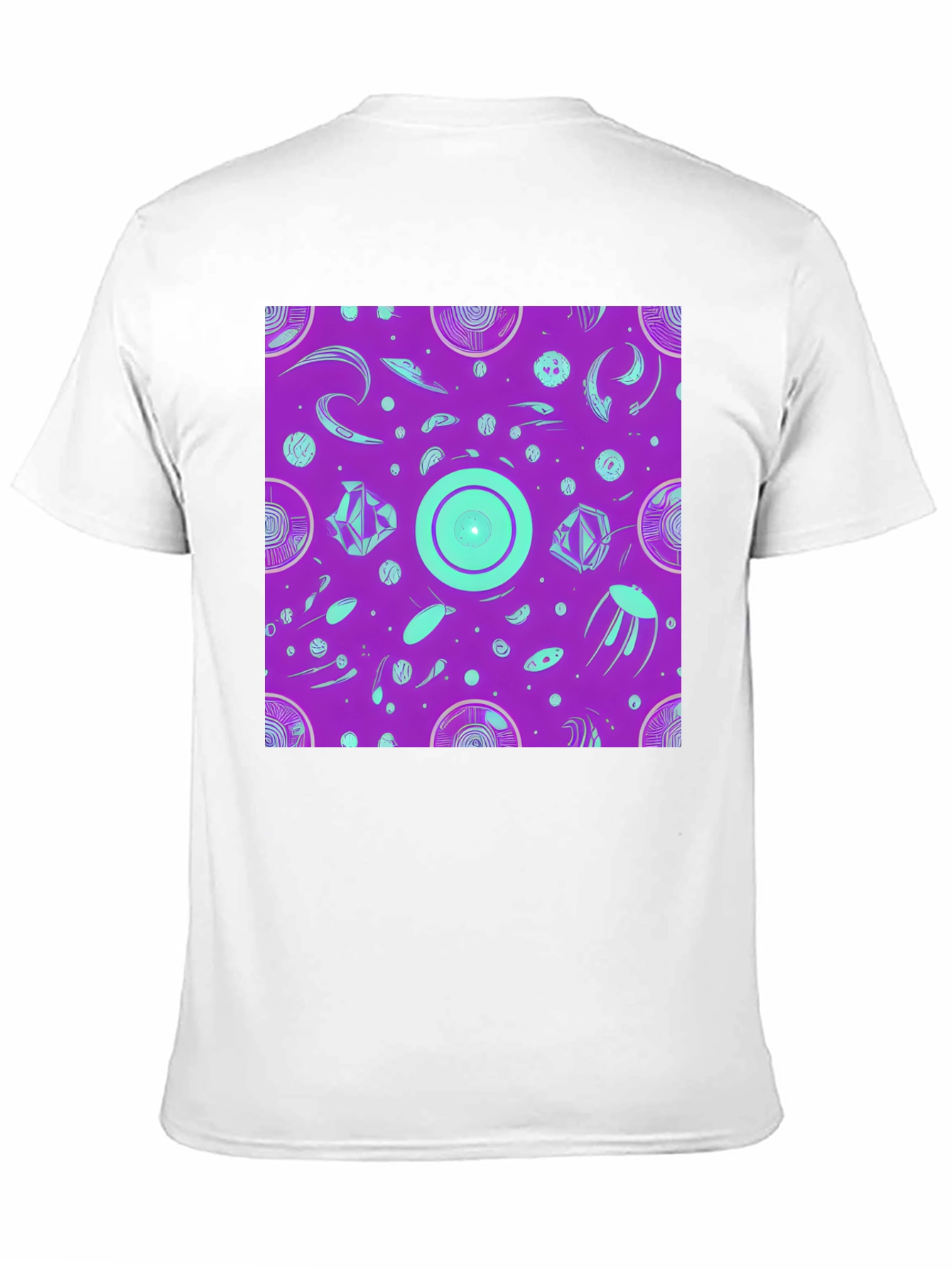 Retro Alien Vibes T-Shirt - Cosmic Purple Tee