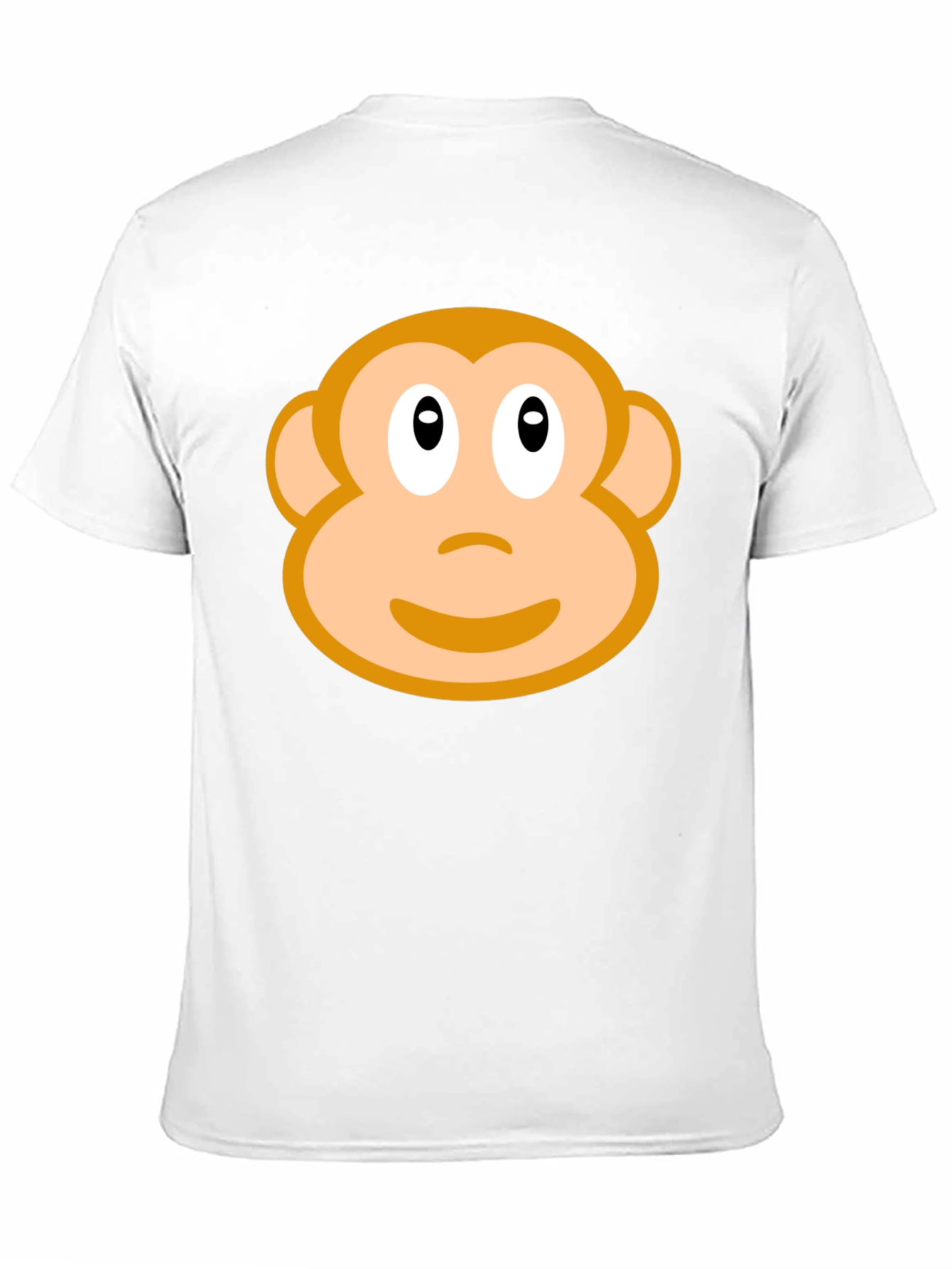 Monkey Face Graphic T-Shirt - Black Crew Neck