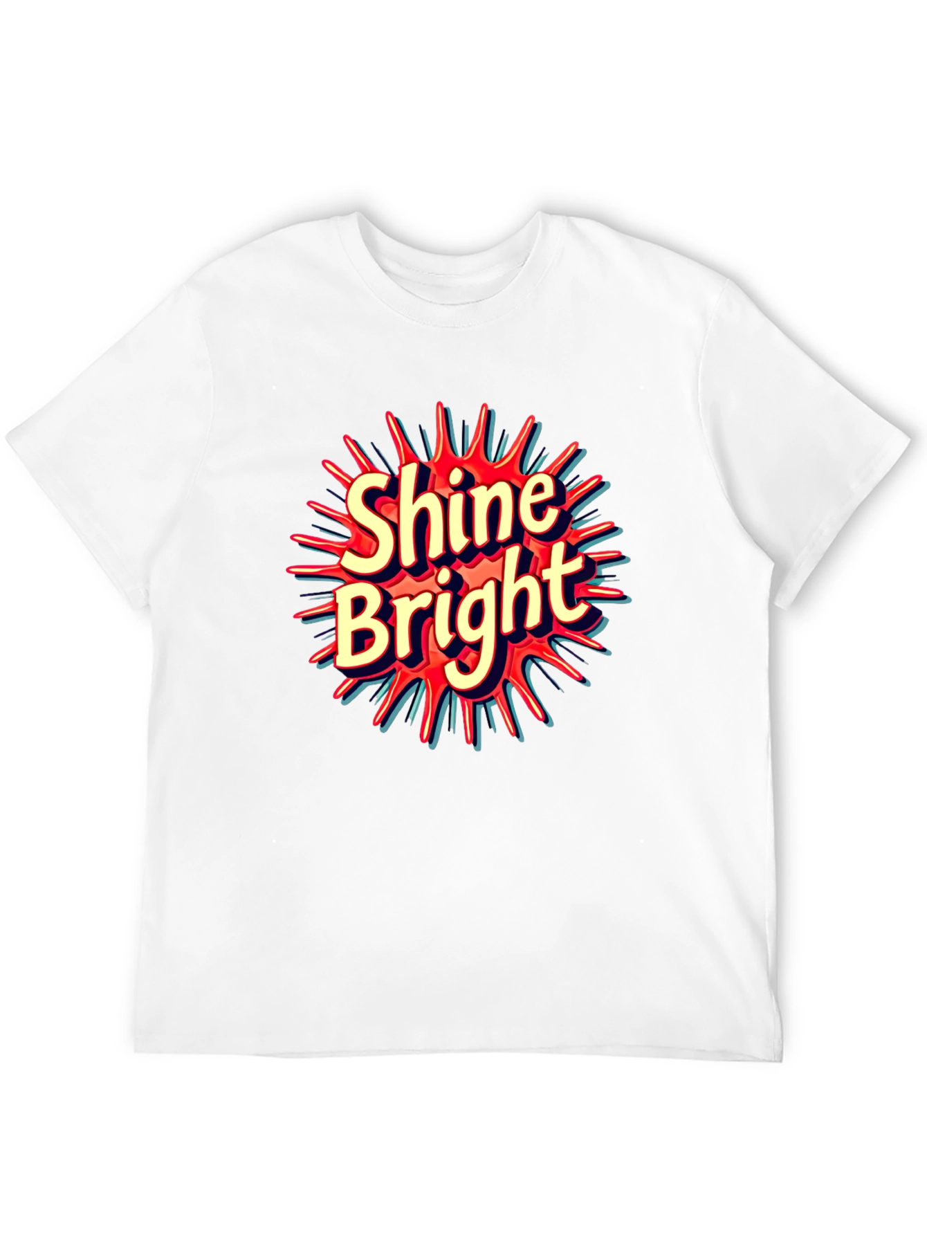 Shine Bright Graphic Tee - Trendy Black T-Shirt