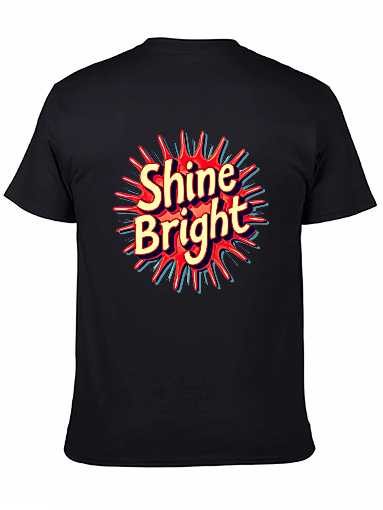 Shine Bright Graphic Tee - Trendy Black T-Shirt