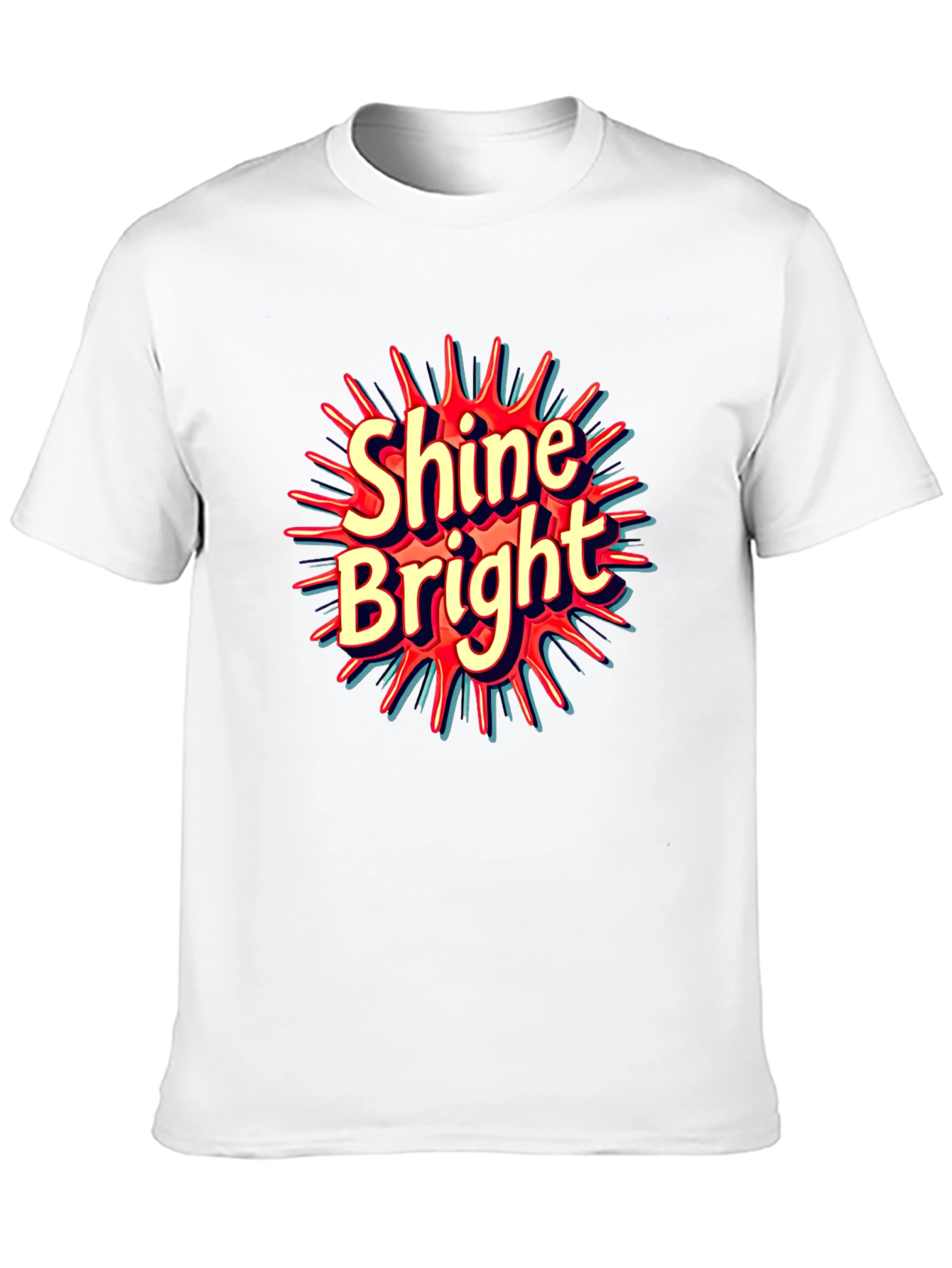 Shine Bright Graphic Tee - Trendy Black T-Shirt