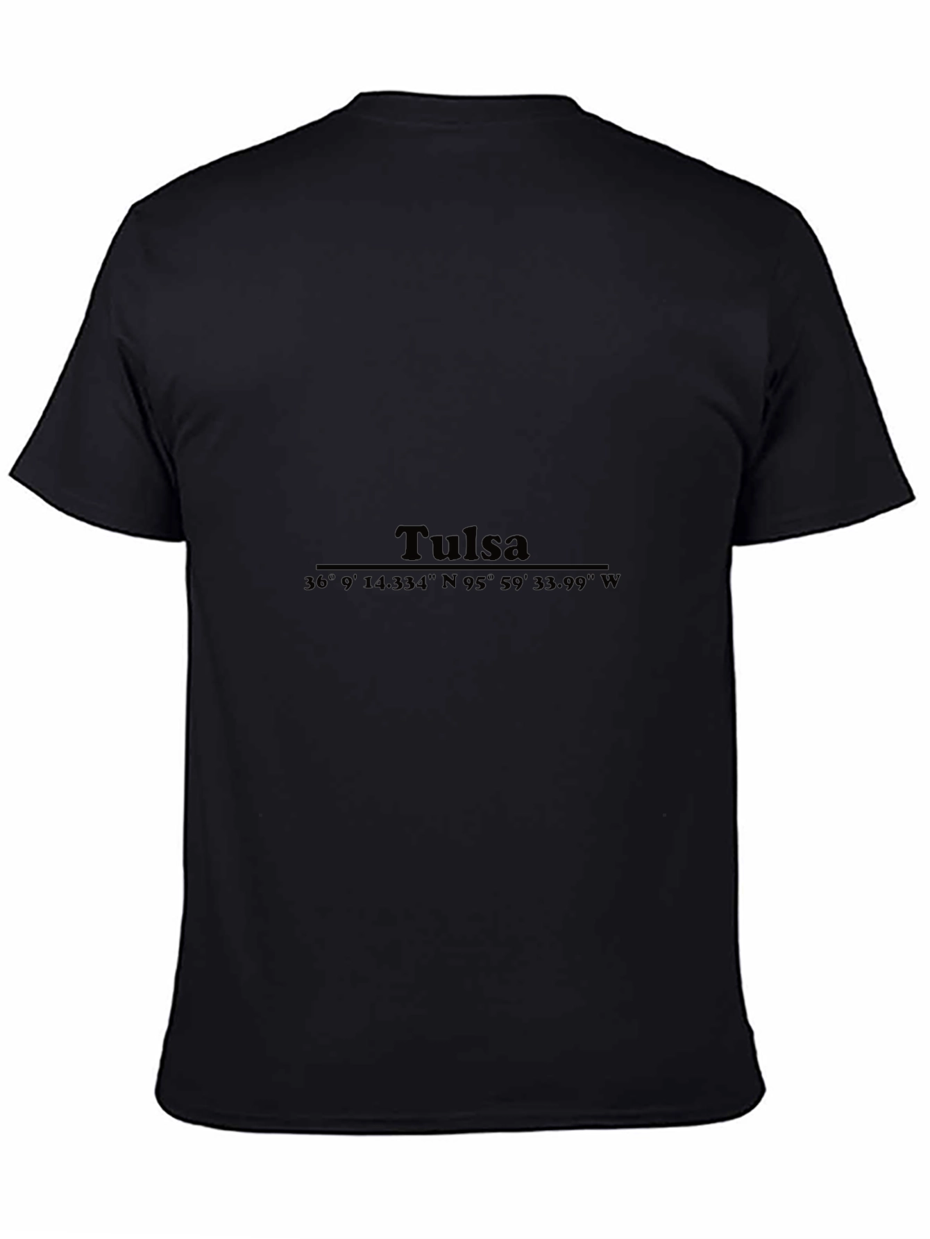 Tulsa Coordinates Graphic Tee - Black