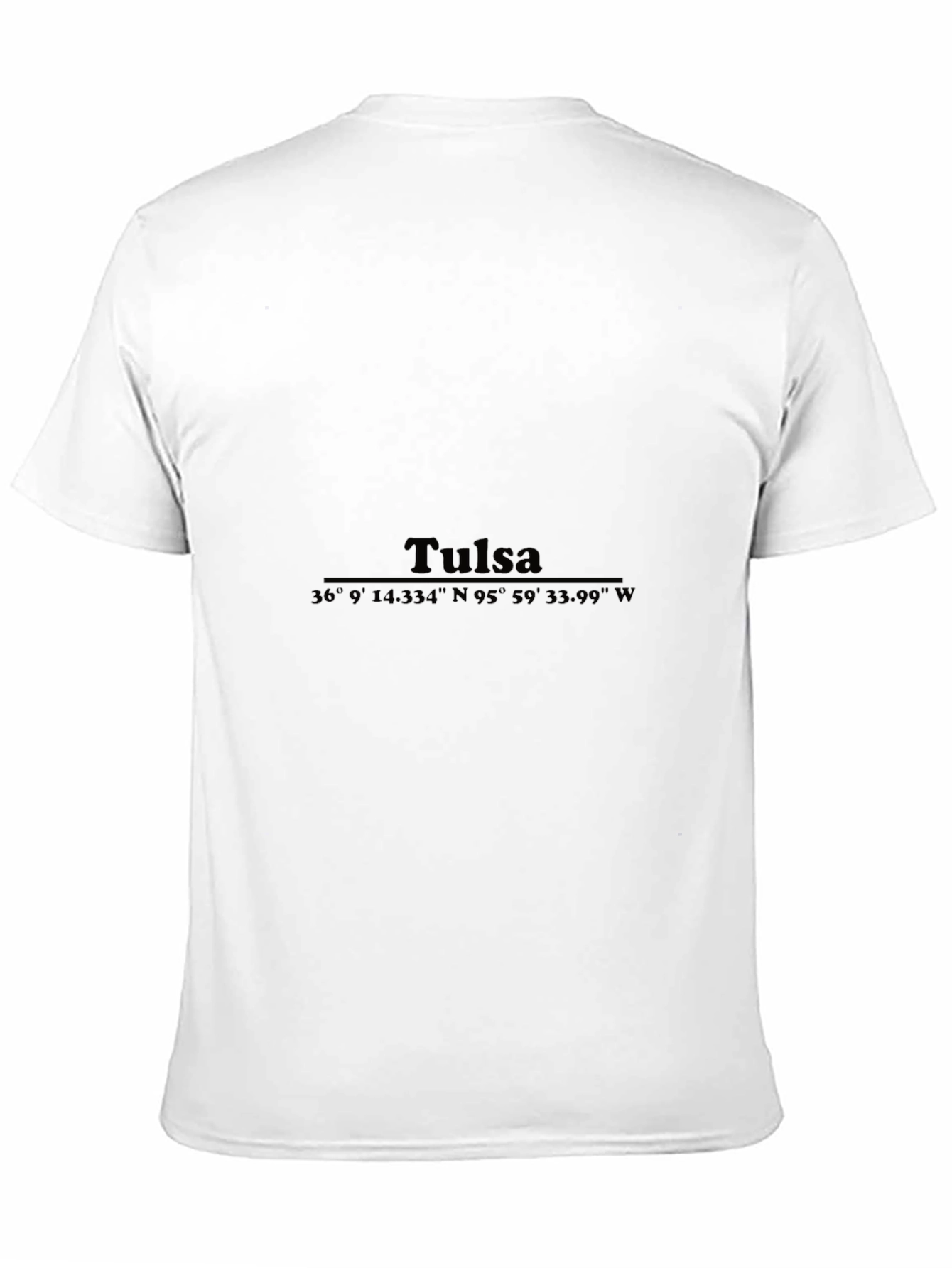 Tulsa Coordinates Graphic Tee - Black
