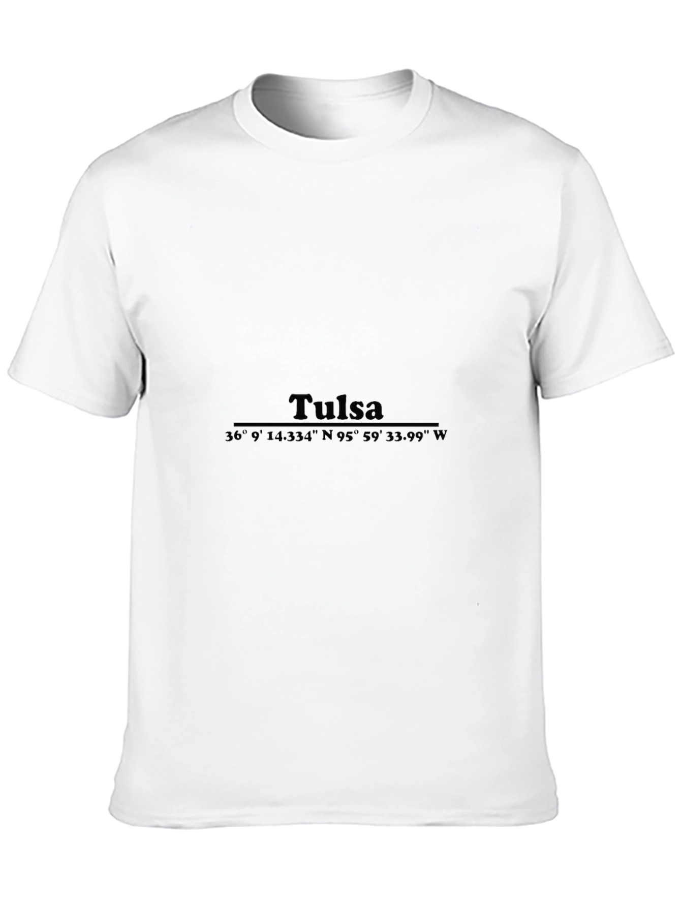 Tulsa Coordinates Graphic Tee - Black
