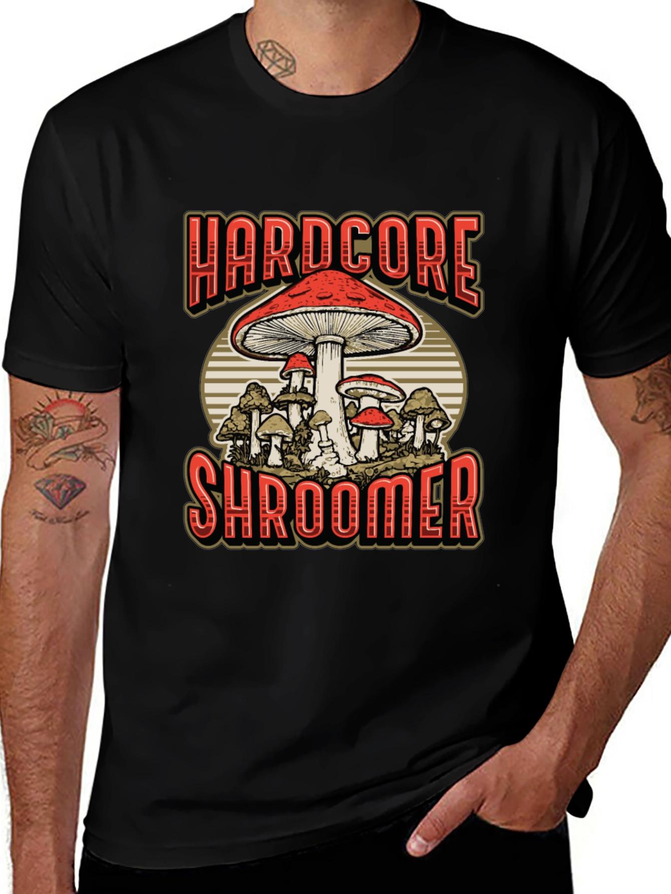 Hardcore Shroomer Graphic T-Shirt
