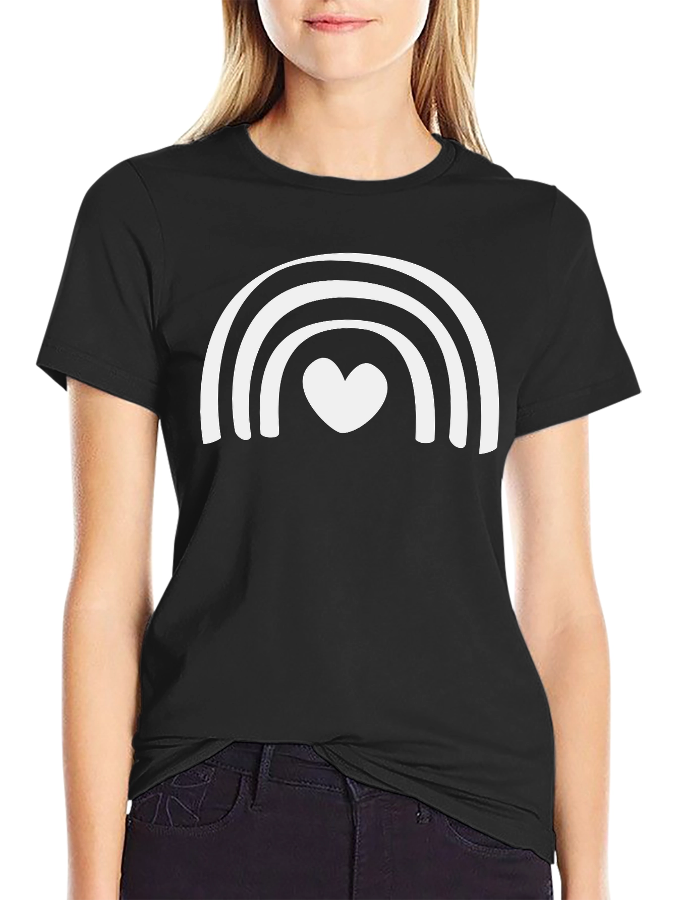 Rainbow Heart Graphic Tee