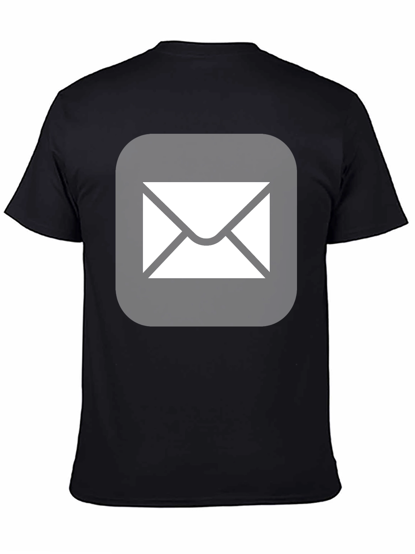 Email Icon Black T-Shirt