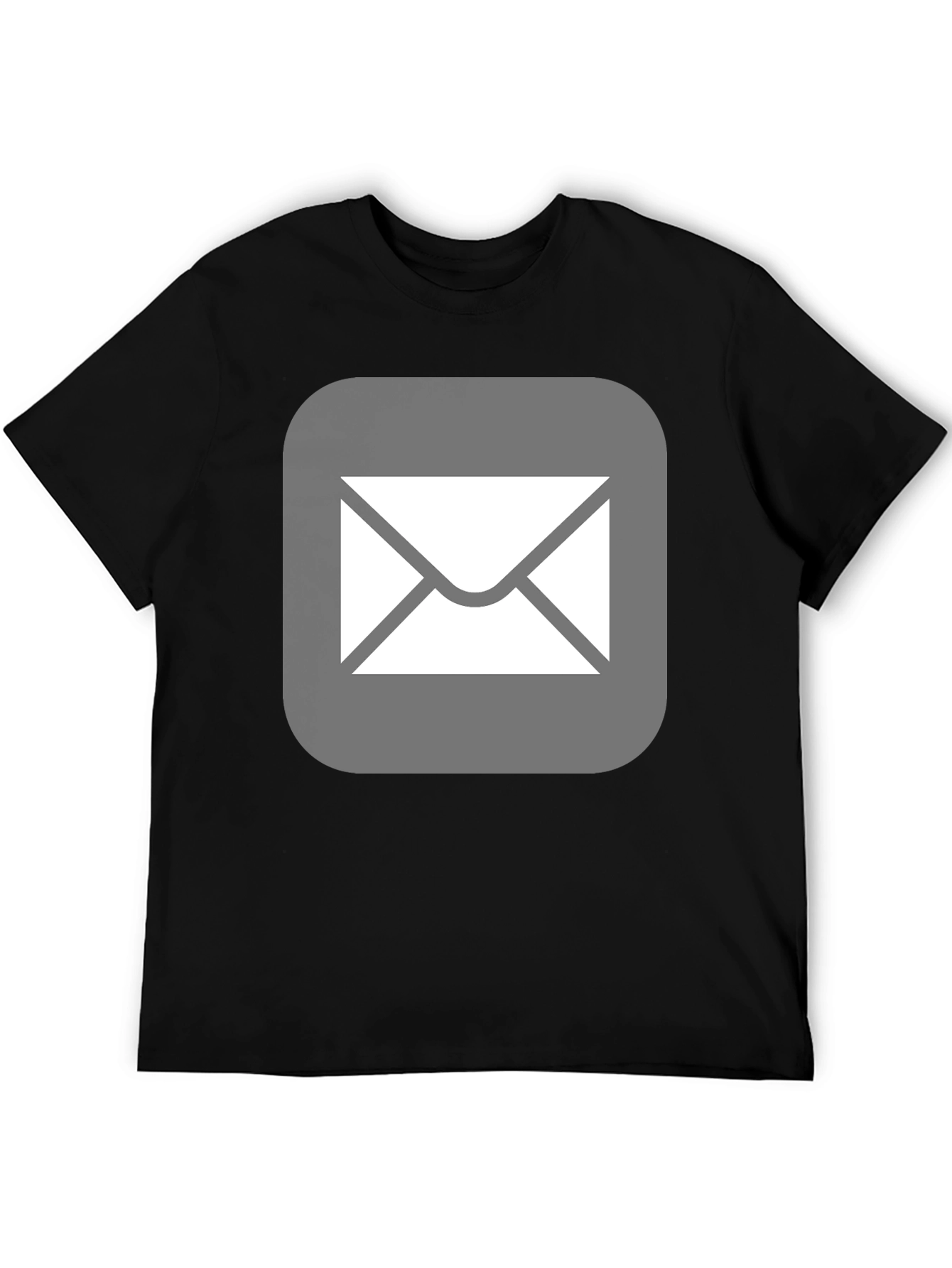 Email Icon Black T-Shirt