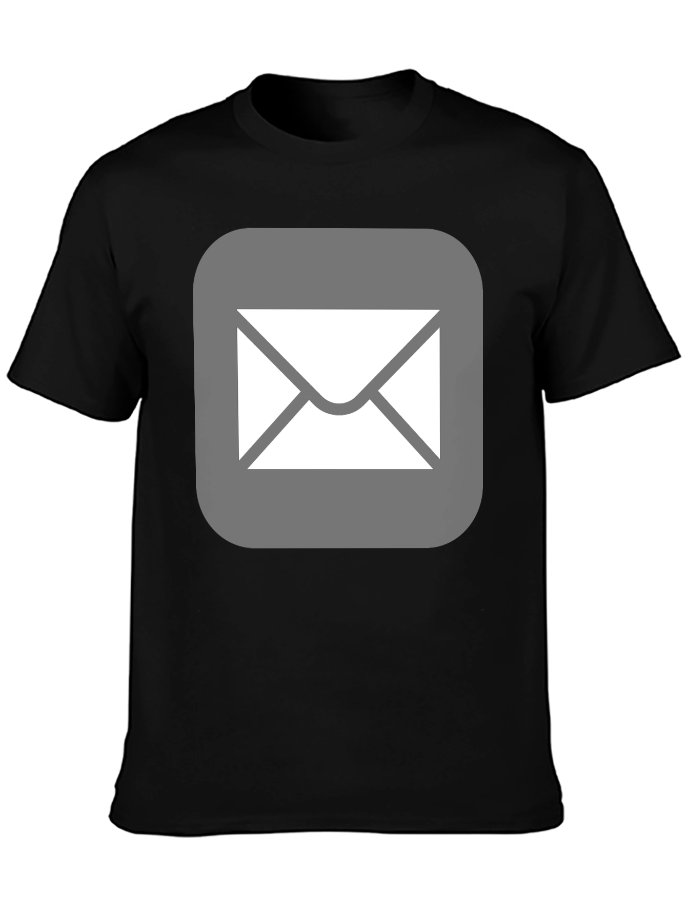Email Icon Black T-Shirt