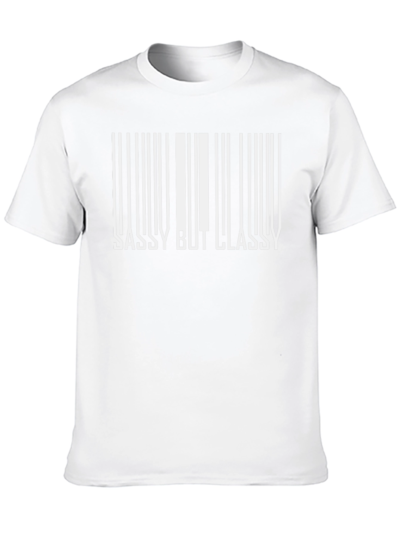 Sassy But Classy Barcode Graphic Tee - Black