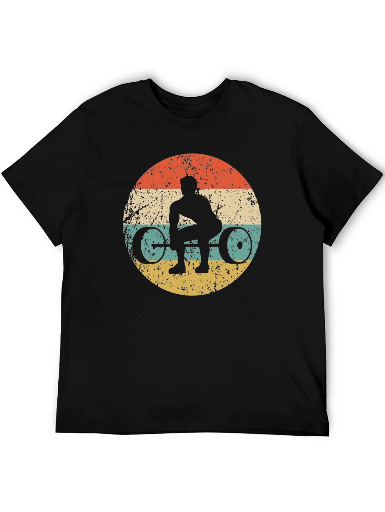 Retro Weightlifting T-Shirt - Deadlift Design