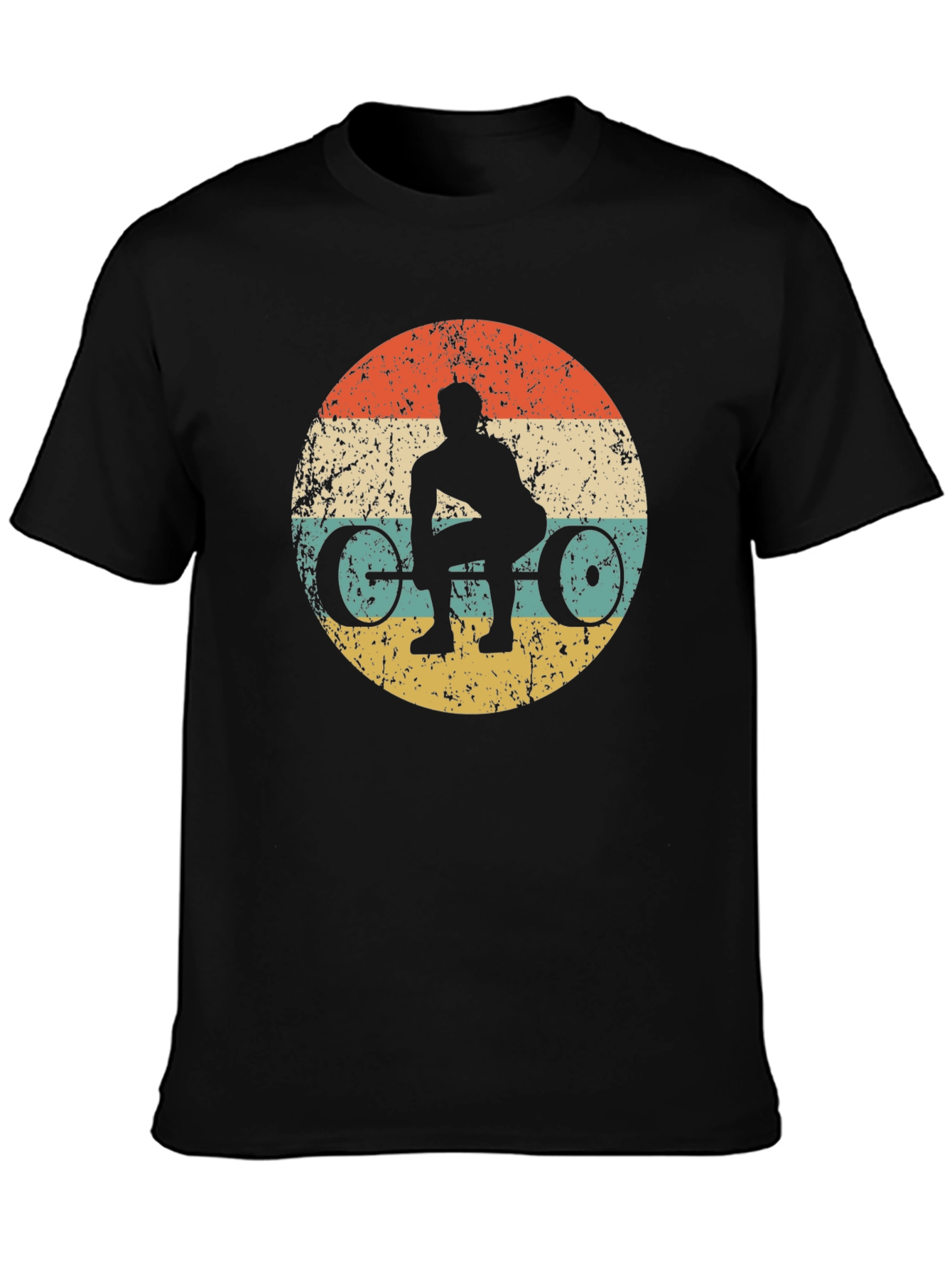 Retro Weightlifting T-Shirt - Deadlift Design