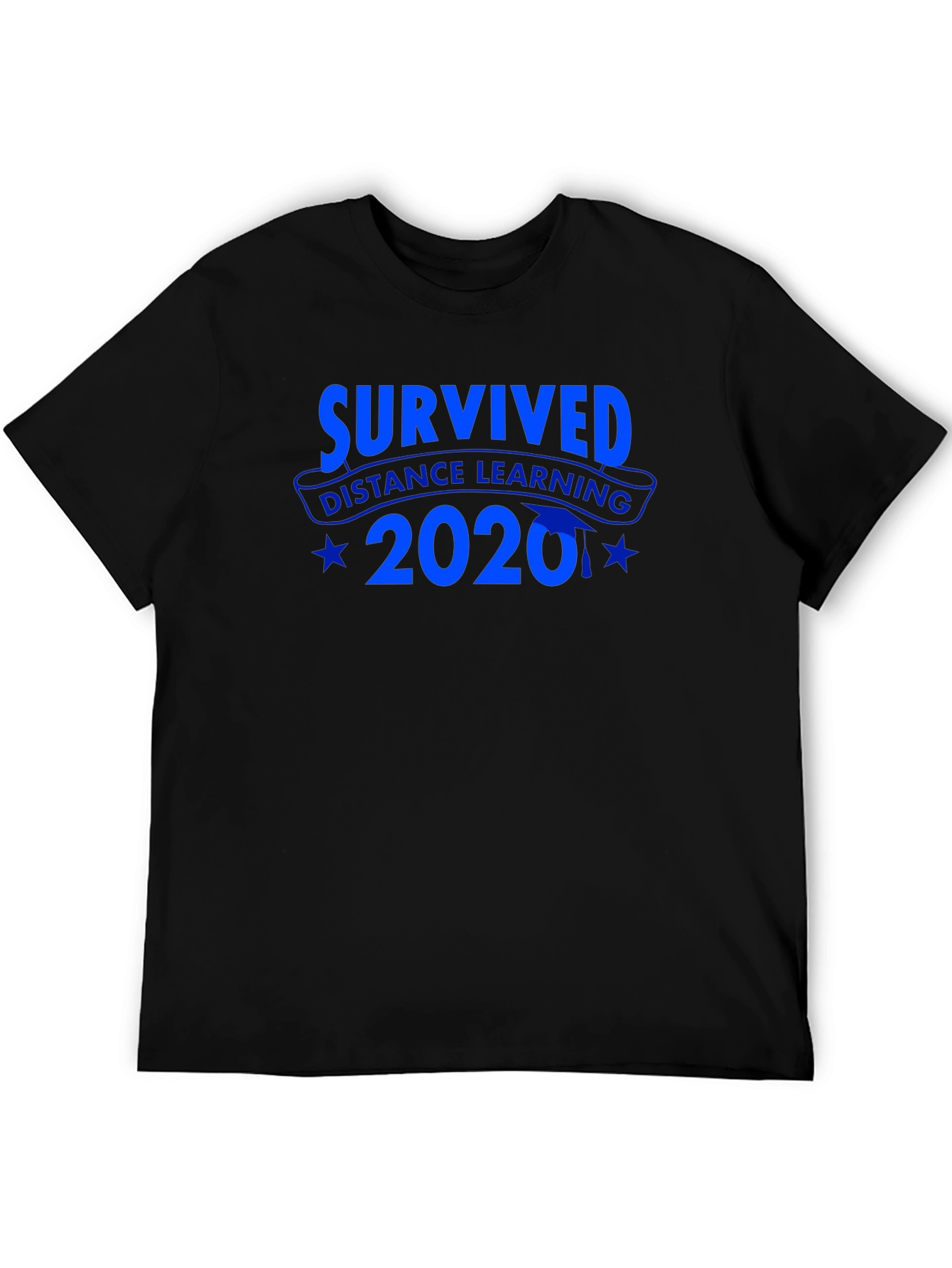 Survived Distance Learning 2020 Black T-Shirt