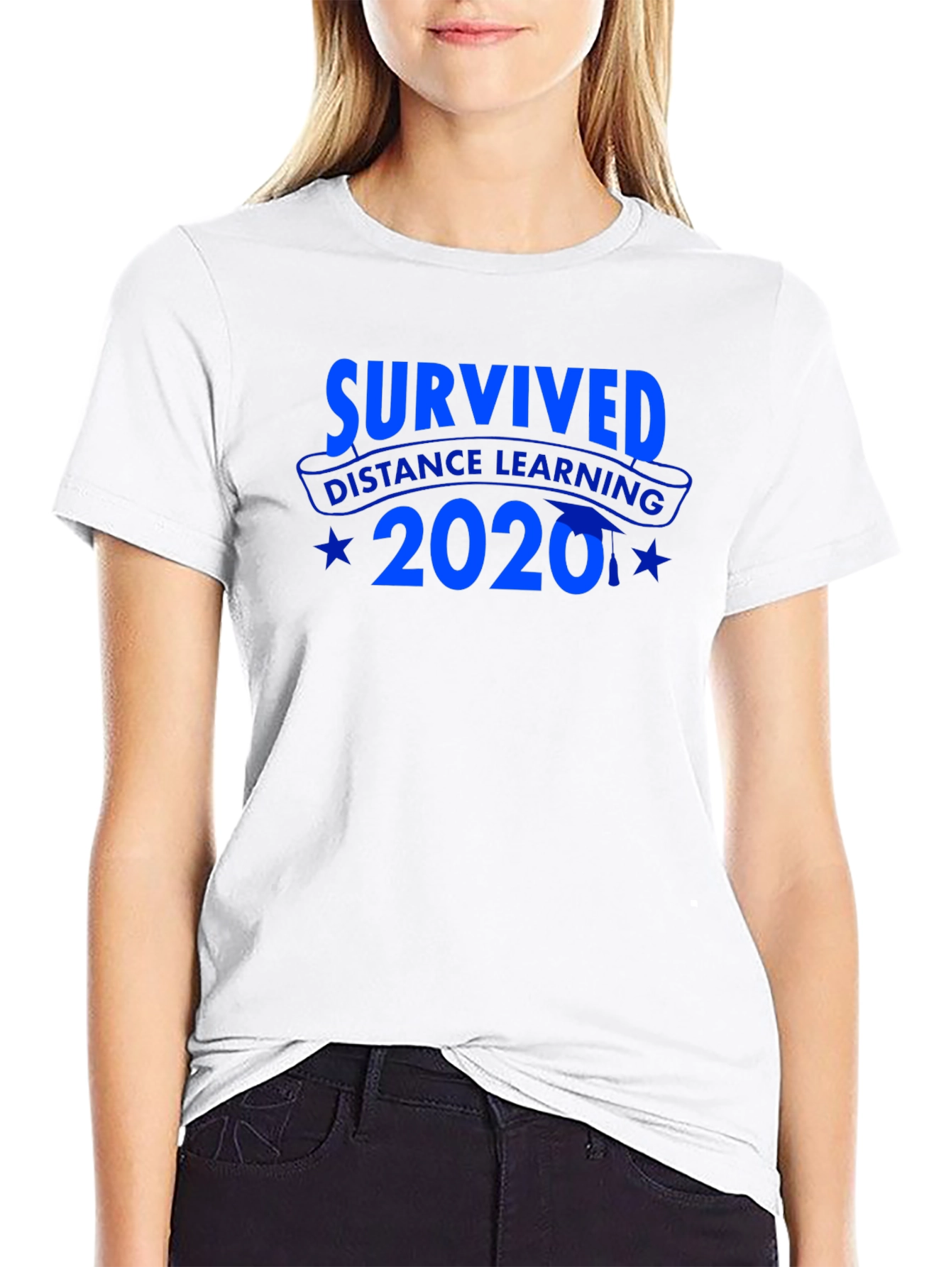 Survived Distance Learning 2020 Black T-Shirt