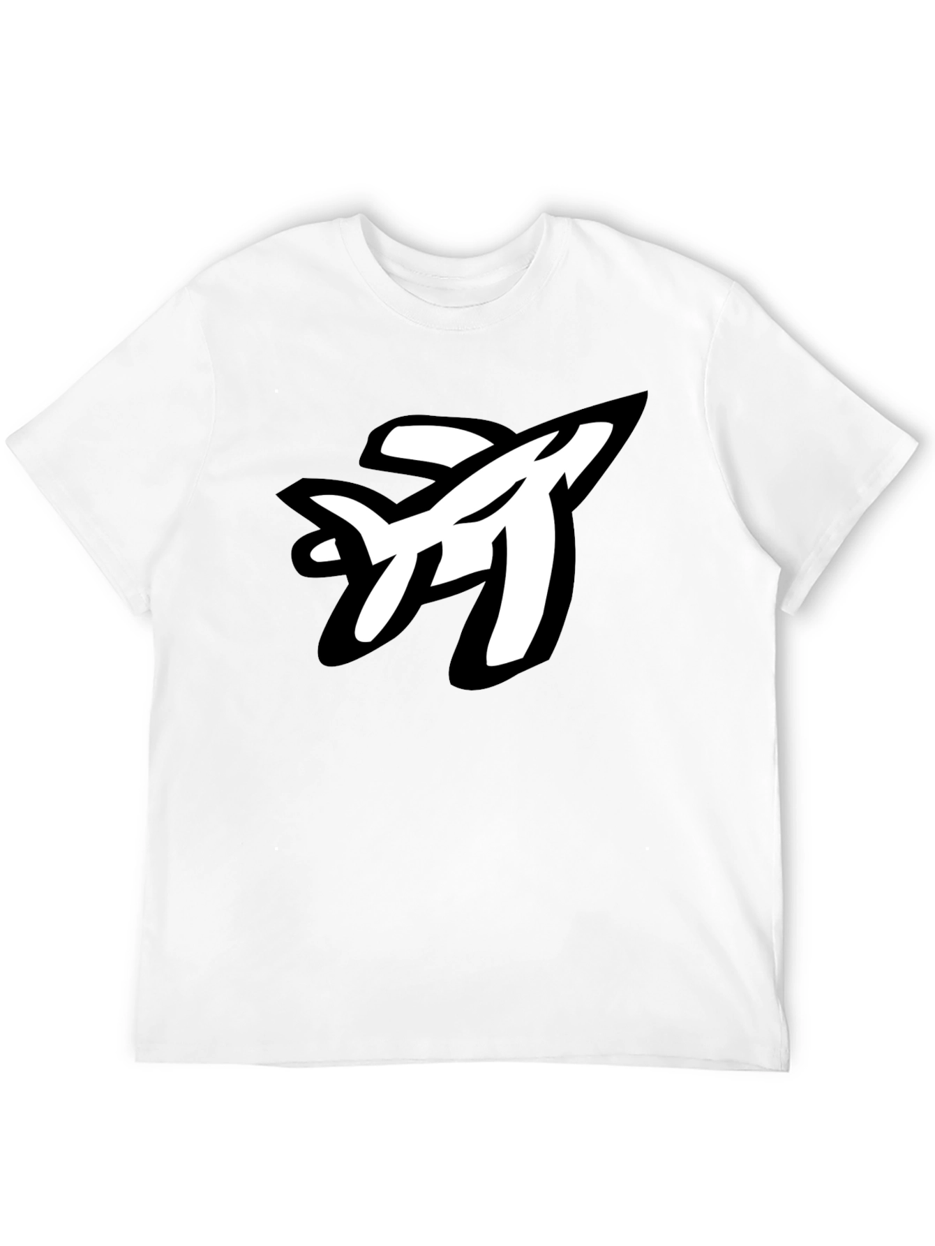 Cool Airplane Graphic Black T-Shirt