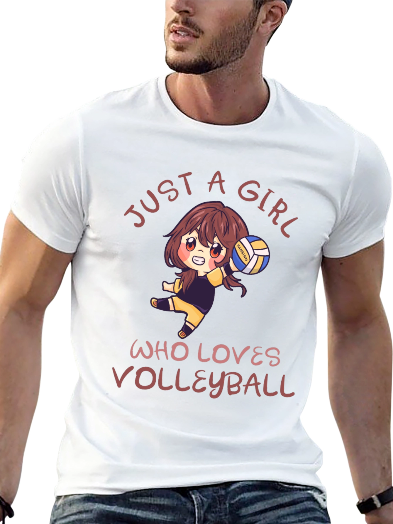Volleyball Lover Tee: Just A Girl Who Loves Volleyball