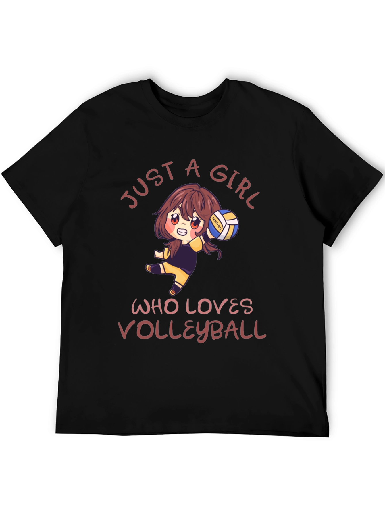 Volleyball Lover Tee: Just A Girl Who Loves Volleyball