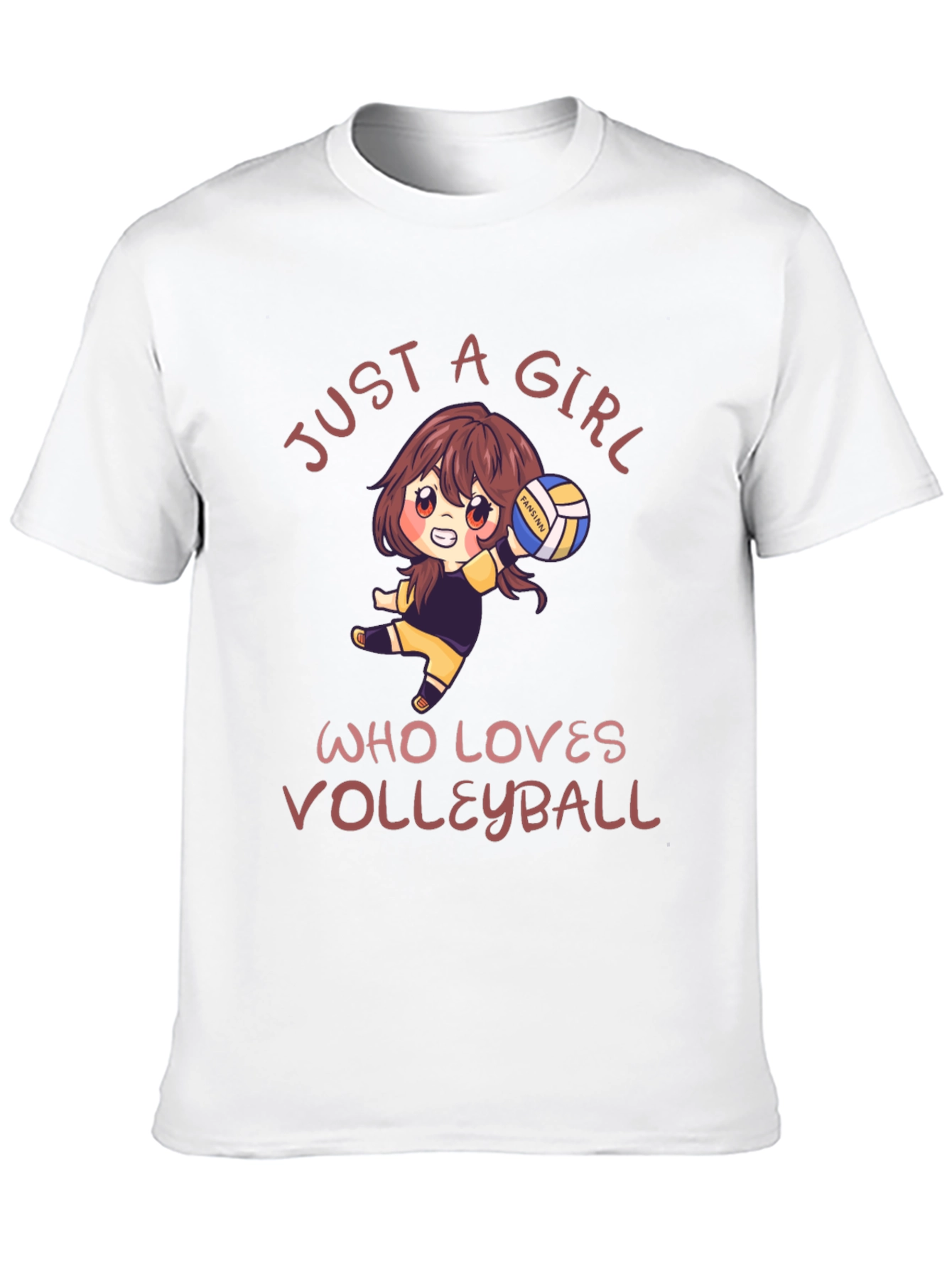 Volleyball Lover Tee: Just A Girl Who Loves Volleyball