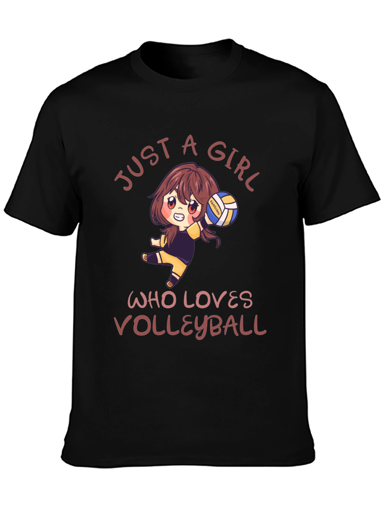 Volleyball Lover Tee: Just A Girl Who Loves Volleyball