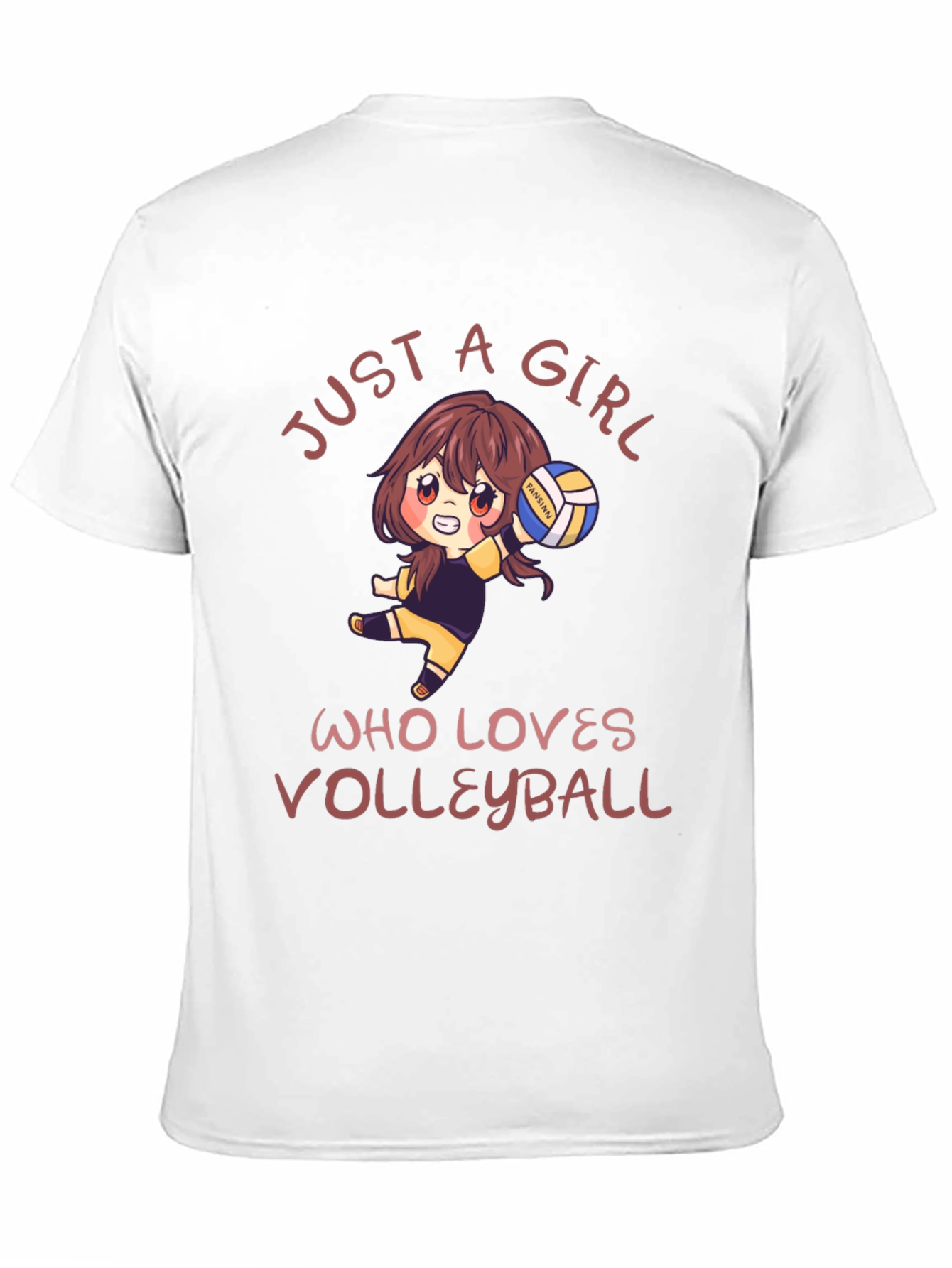 Volleyball Lover Tee: Just A Girl Who Loves Volleyball