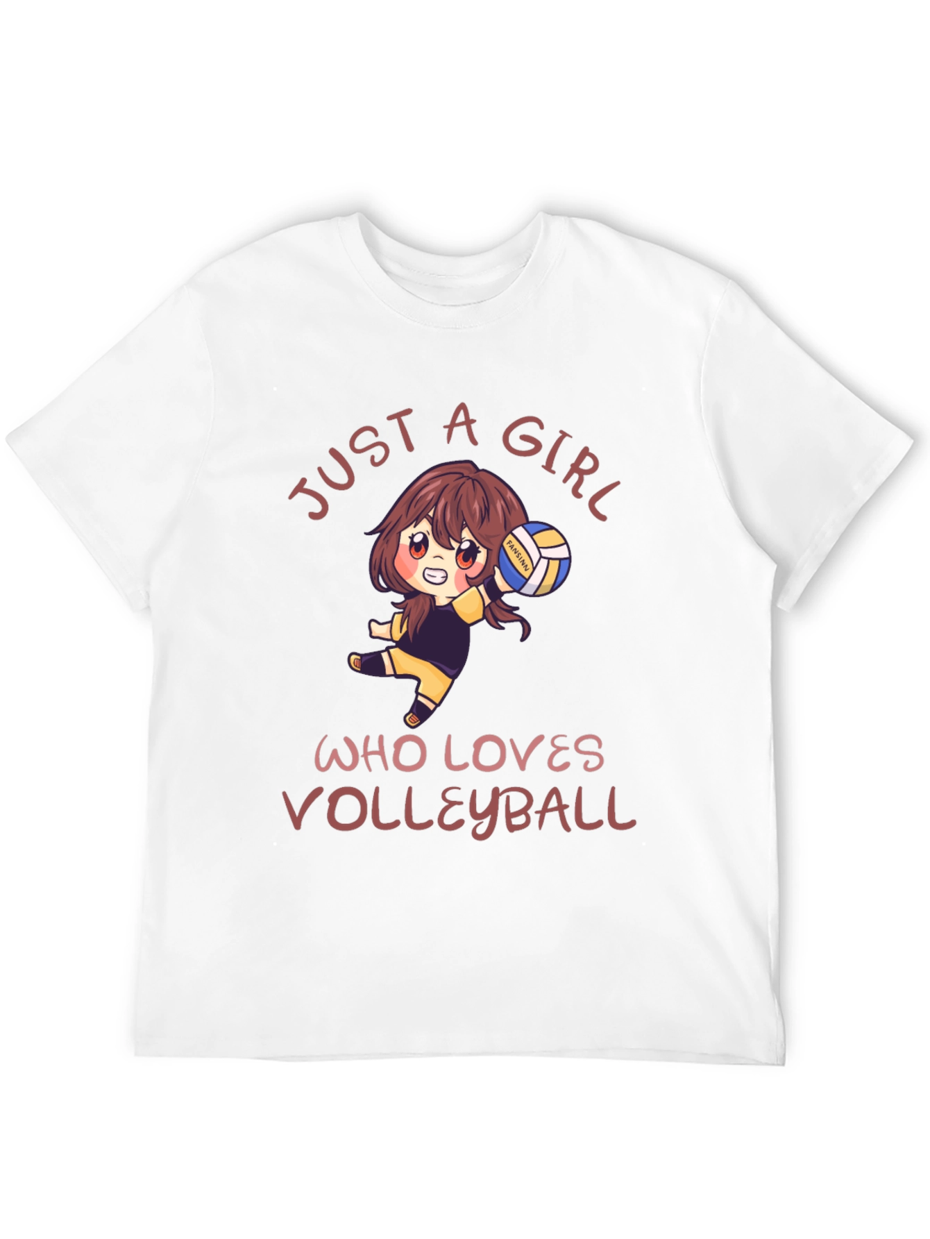 Volleyball Lover Tee: Just A Girl Who Loves Volleyball