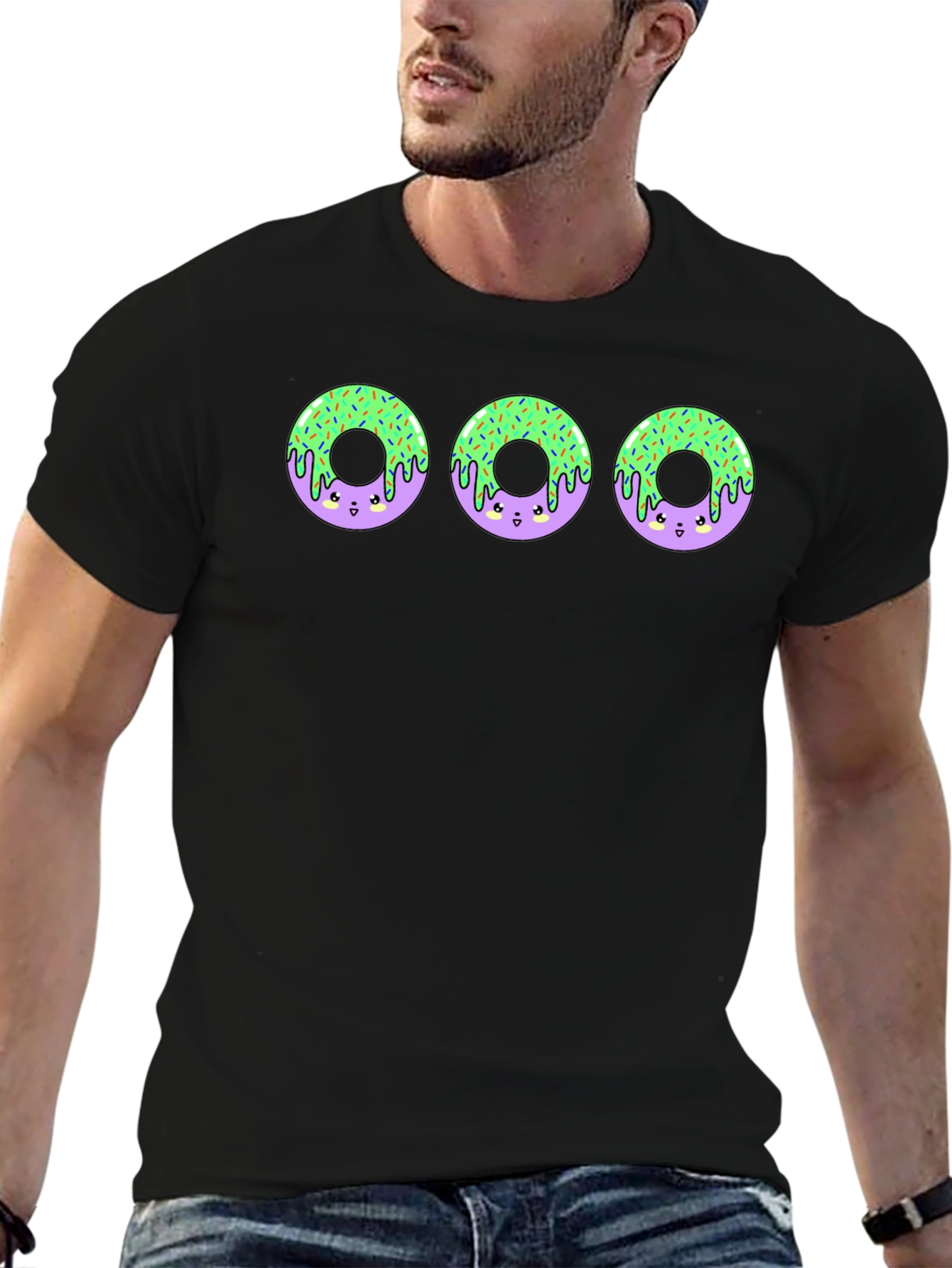 Fun Donut Graphic Tee - Trendy Casual T-Shirt