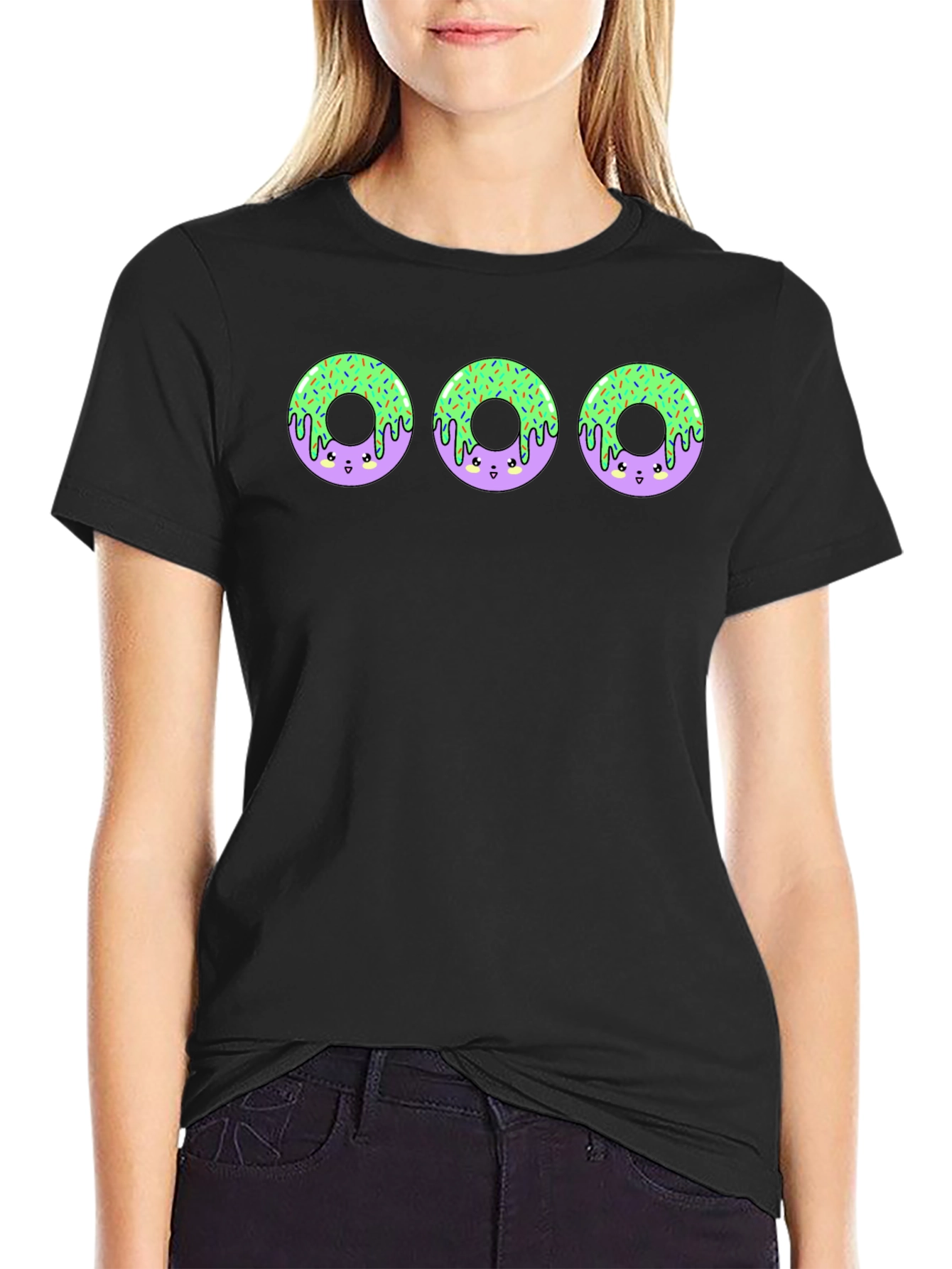 Fun Donut Graphic Tee - Trendy Casual T-Shirt