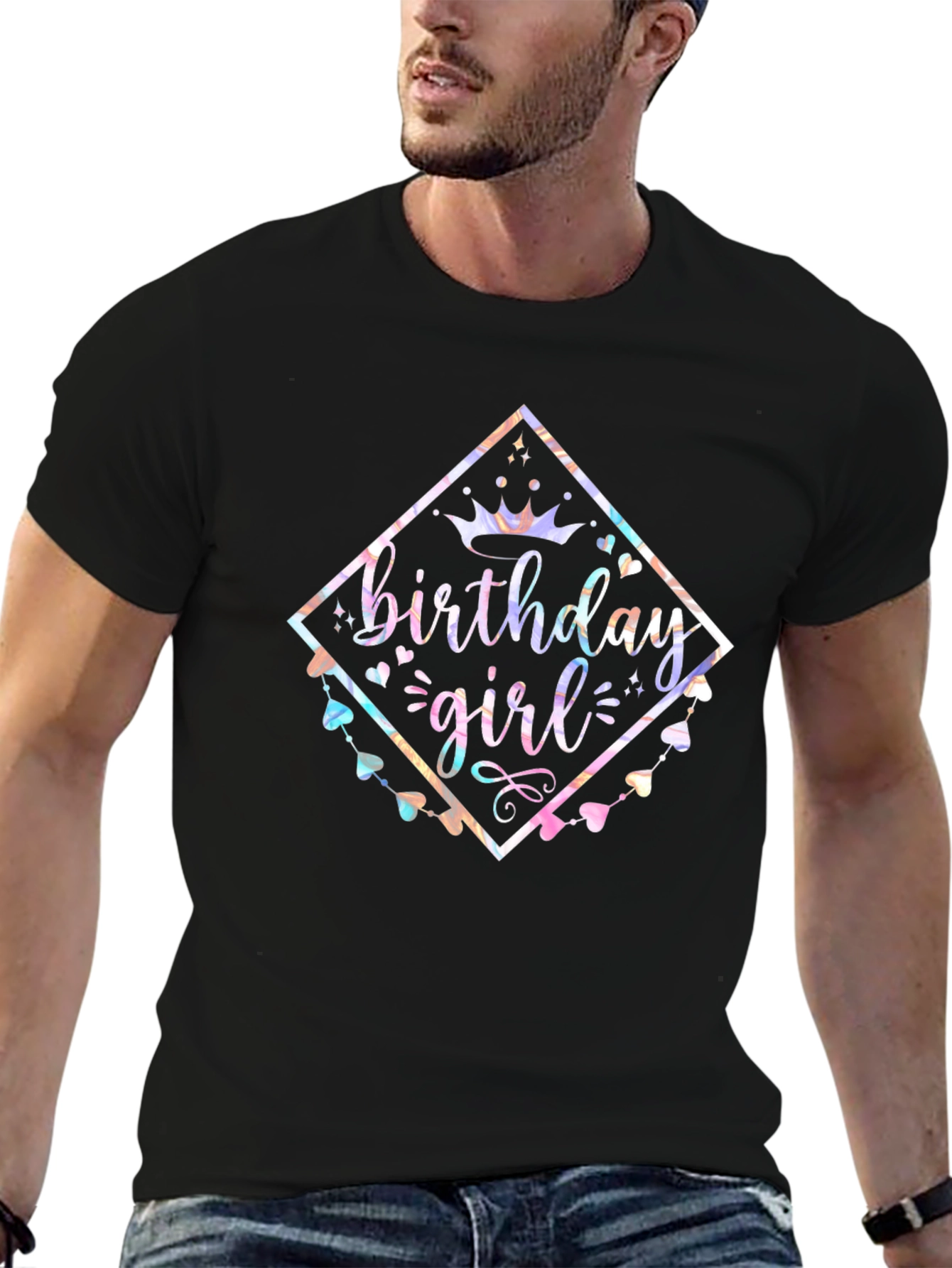 Birthday Girl Graphic Tee - Stylish Celebration Shirt