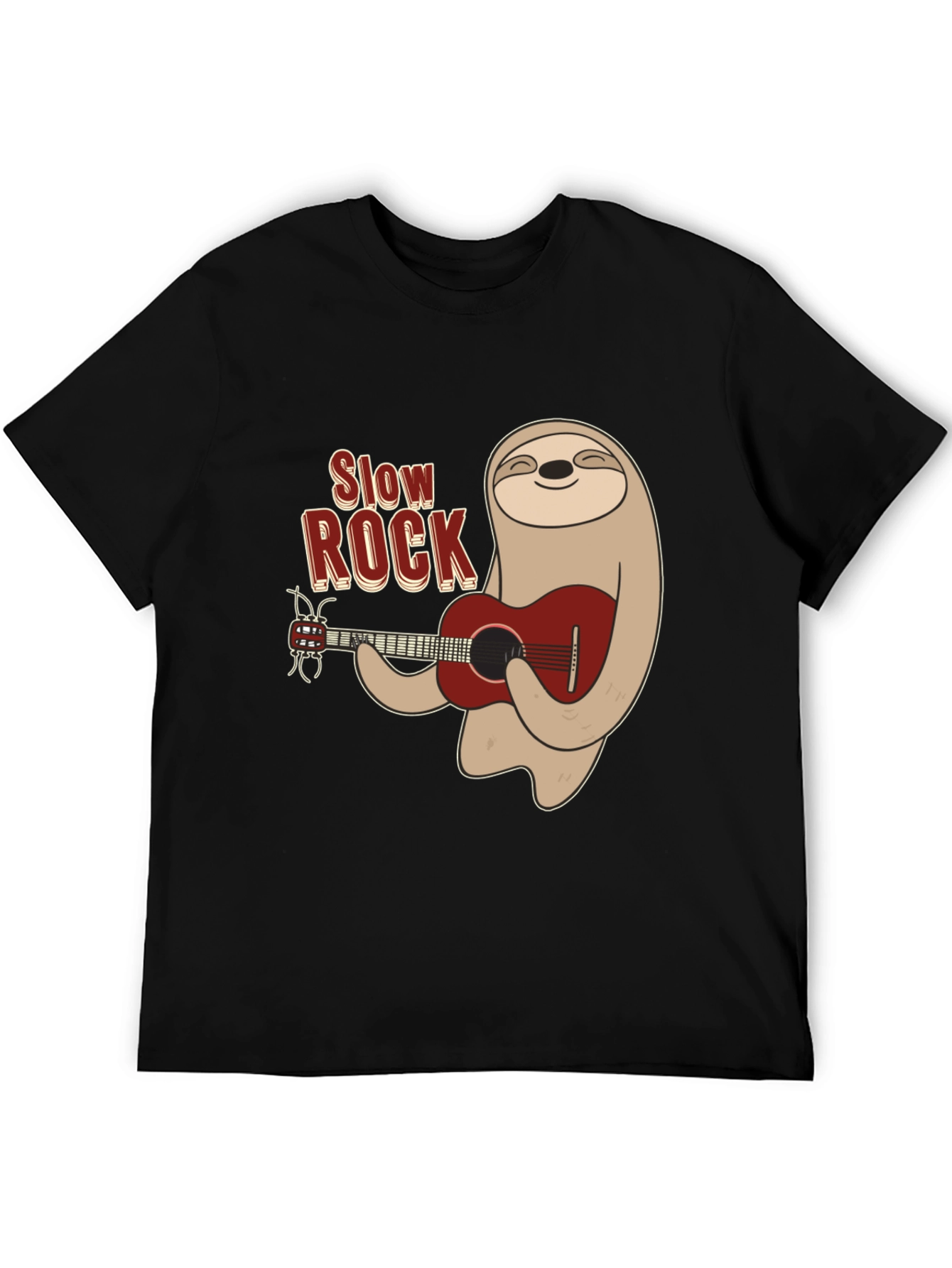 Slow Rock Sloth Graphic Tee