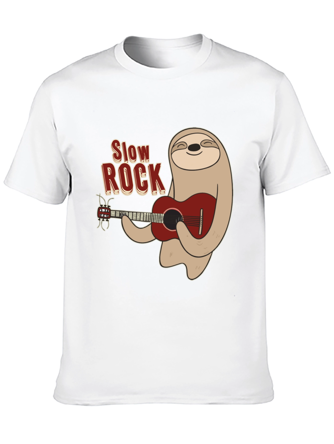 Slow Rock Sloth Graphic Tee