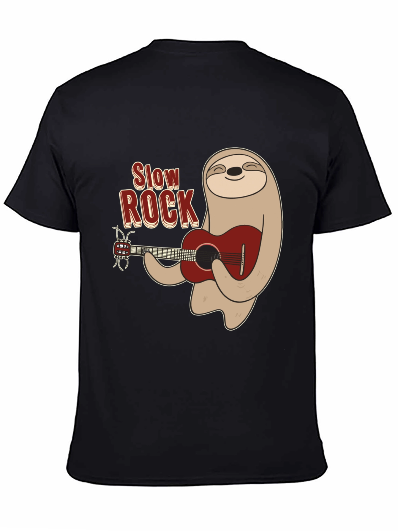 Slow Rock Sloth Graphic Tee