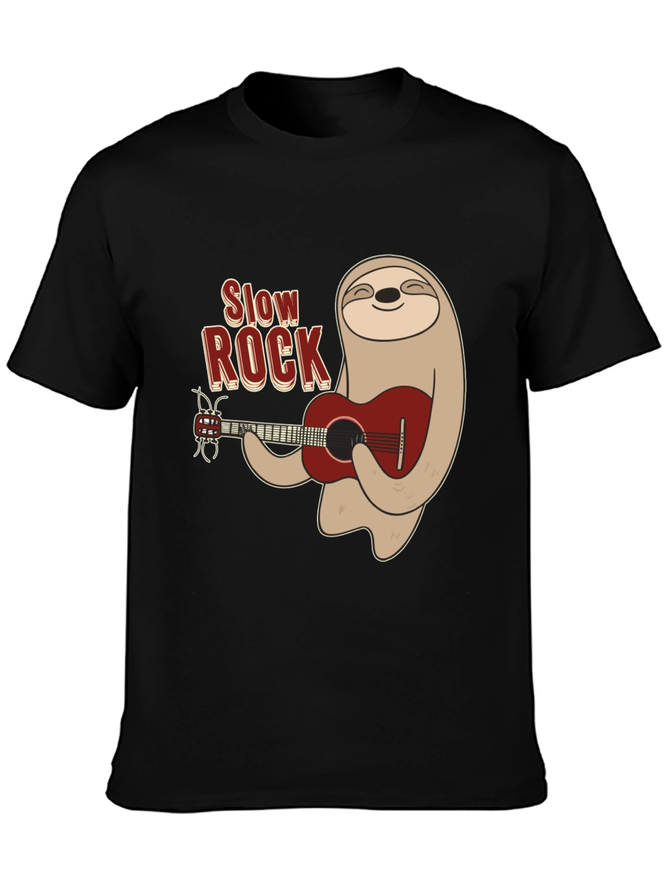 Slow Rock Sloth Graphic Tee