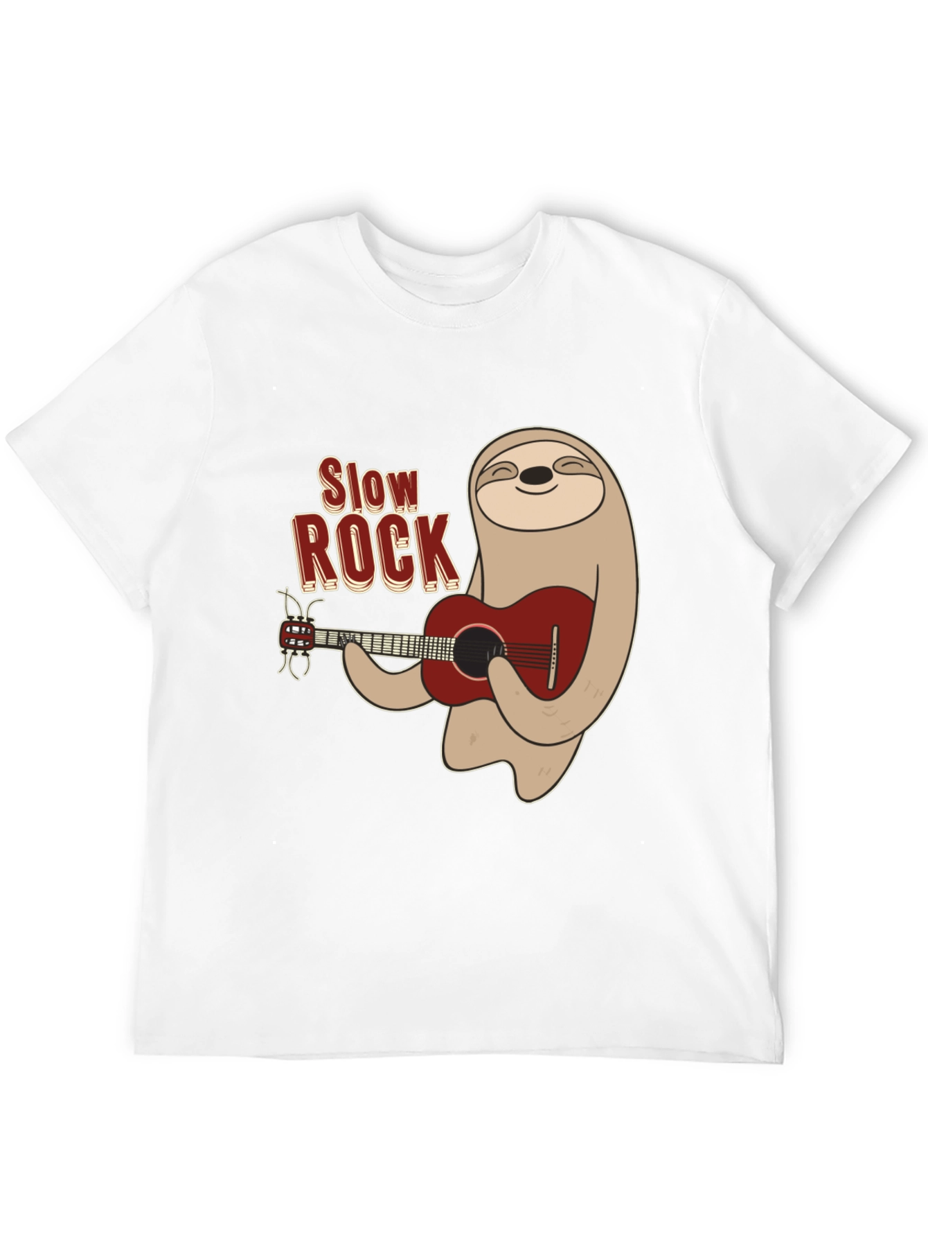 Slow Rock Sloth Graphic Tee