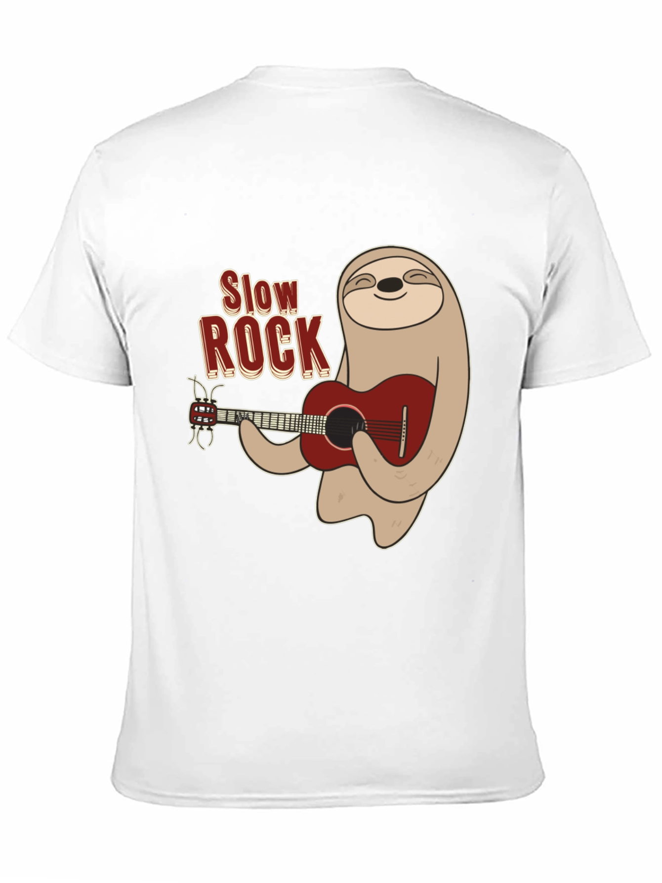 Slow Rock Sloth Graphic Tee