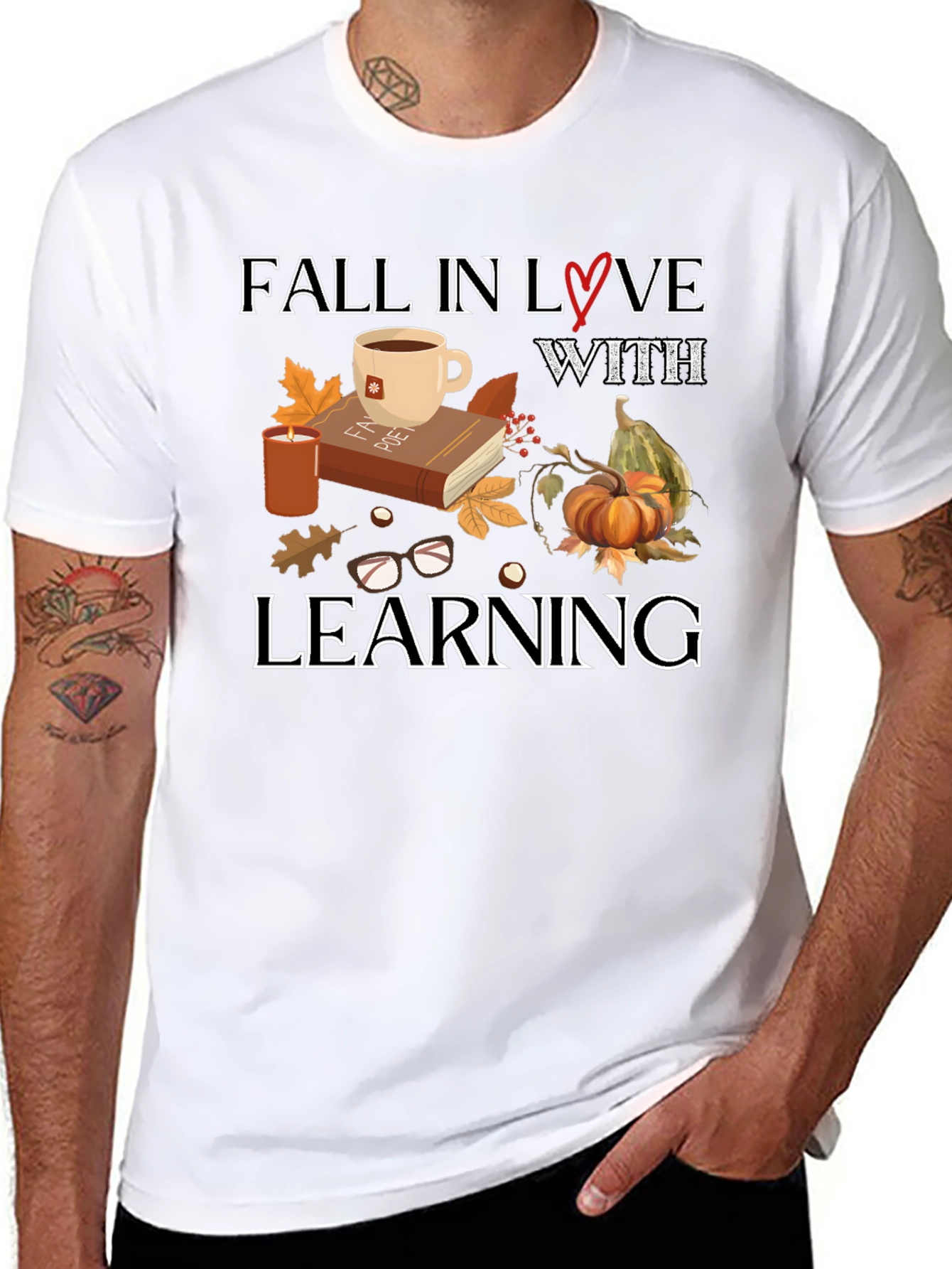 Fall in Love With Learning Graphic T-Shirt