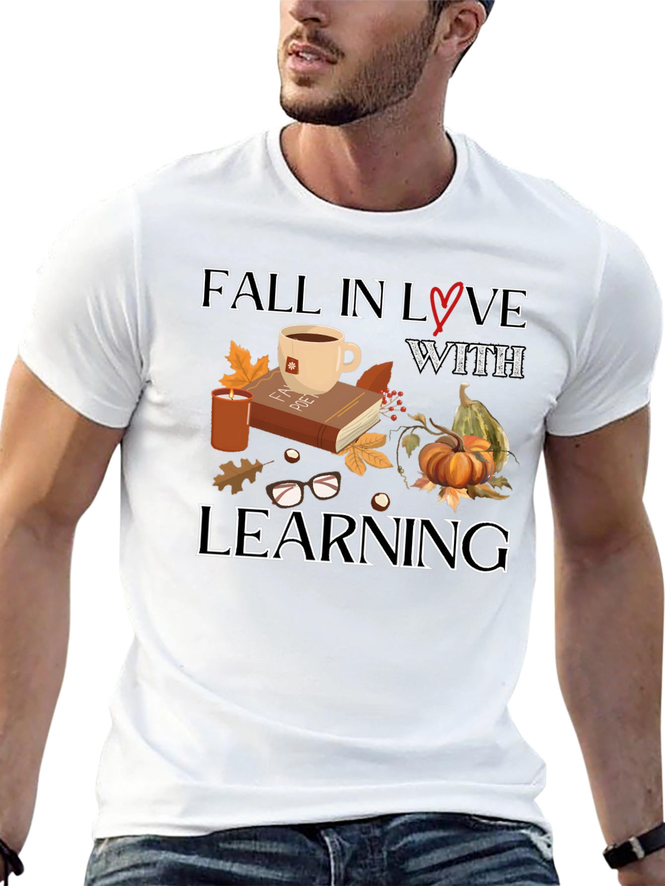 Fall in Love With Learning Graphic T-Shirt