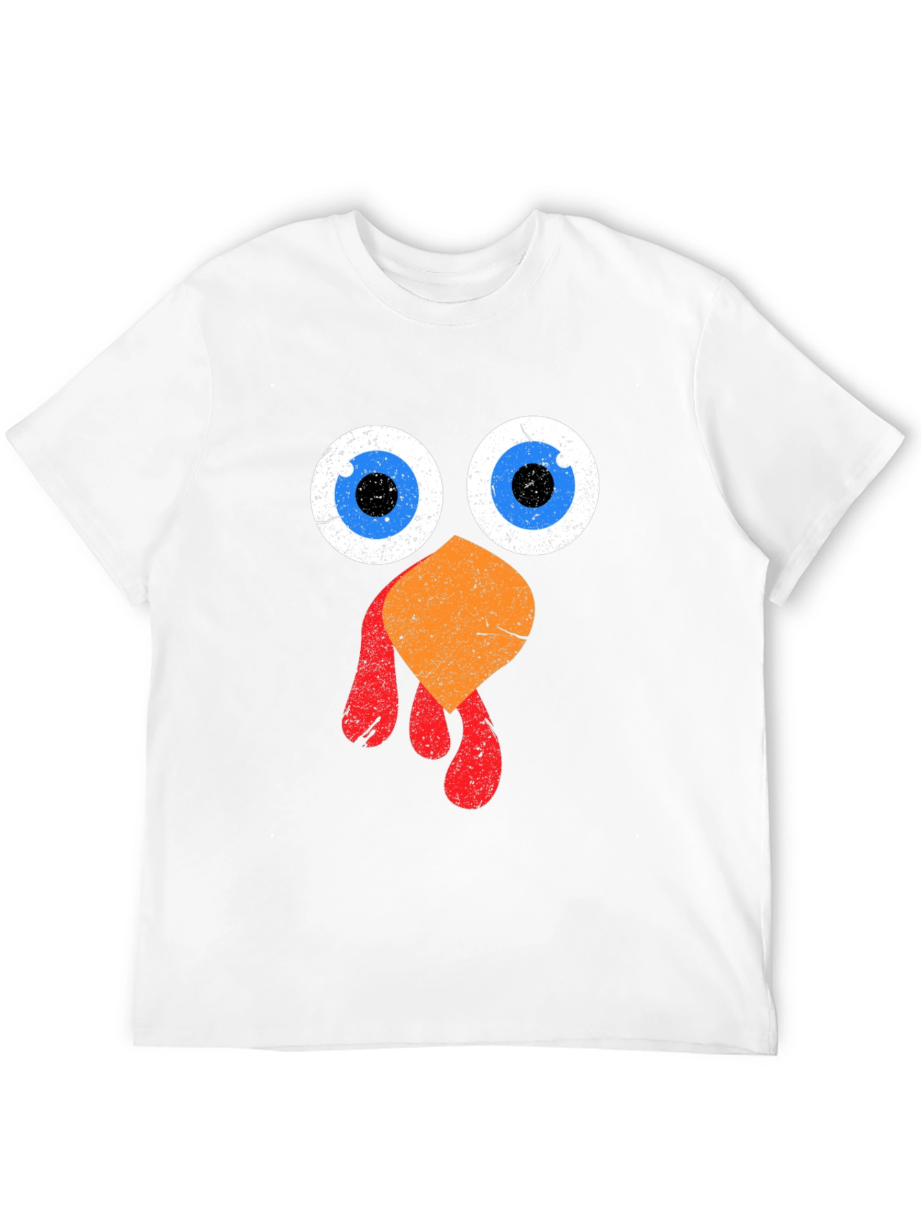 Funny Thanksgiving Turkey Face Graphic Tee