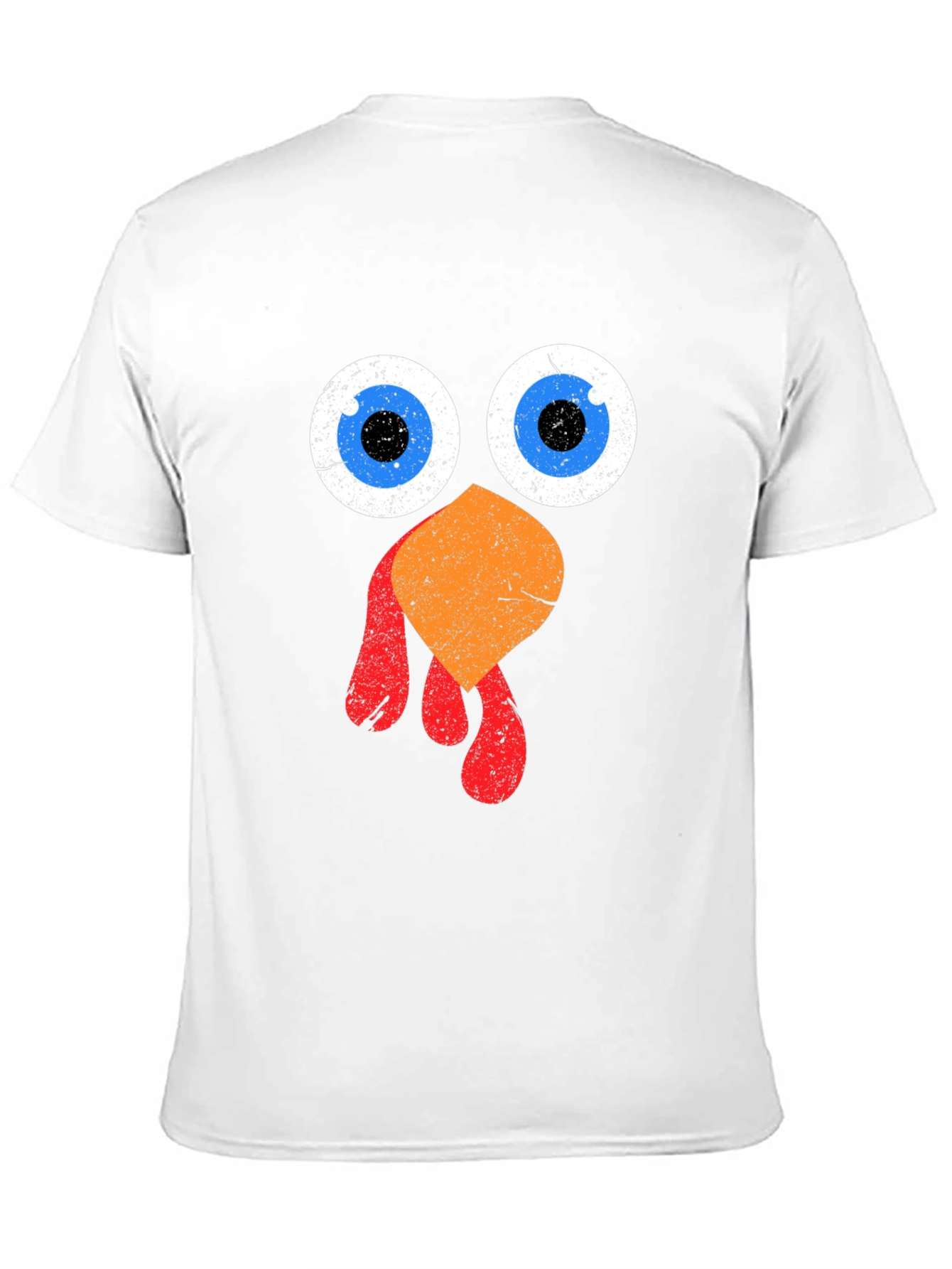 Funny Thanksgiving Turkey Face Graphic Tee