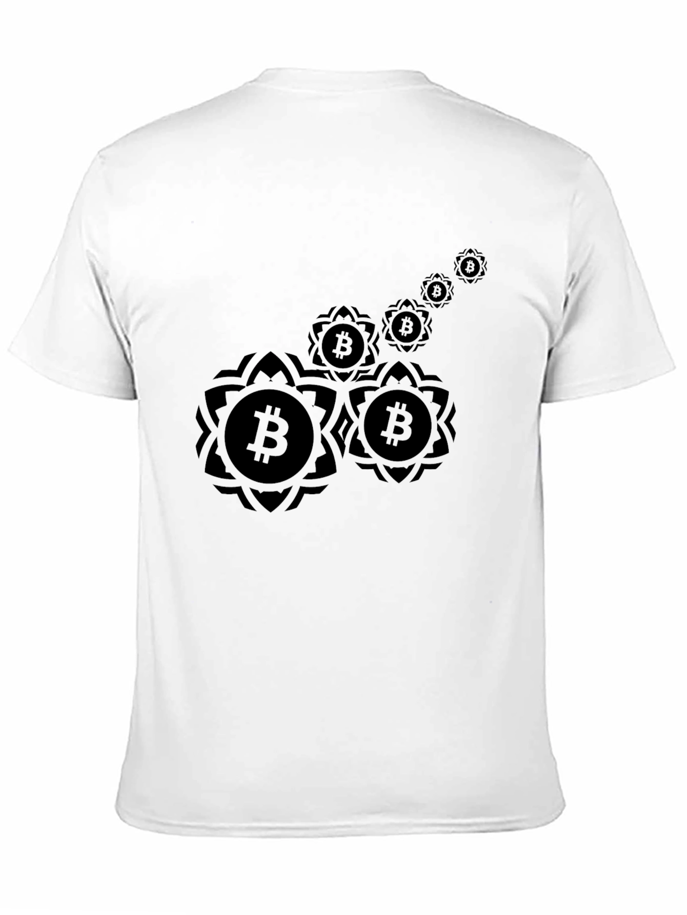 Bitcoin Mandala Graphic T-Shirt - Black