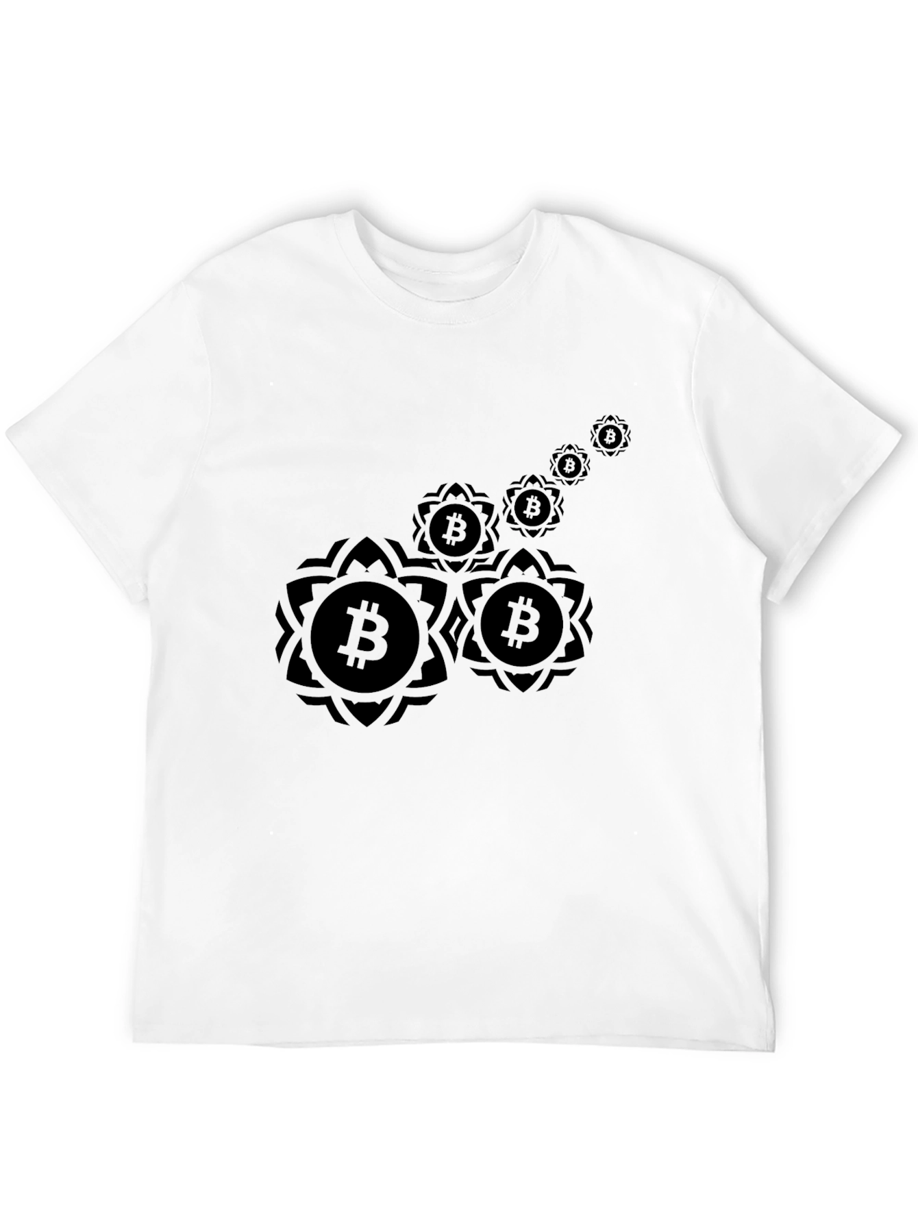 Bitcoin Mandala Graphic T-Shirt - Black