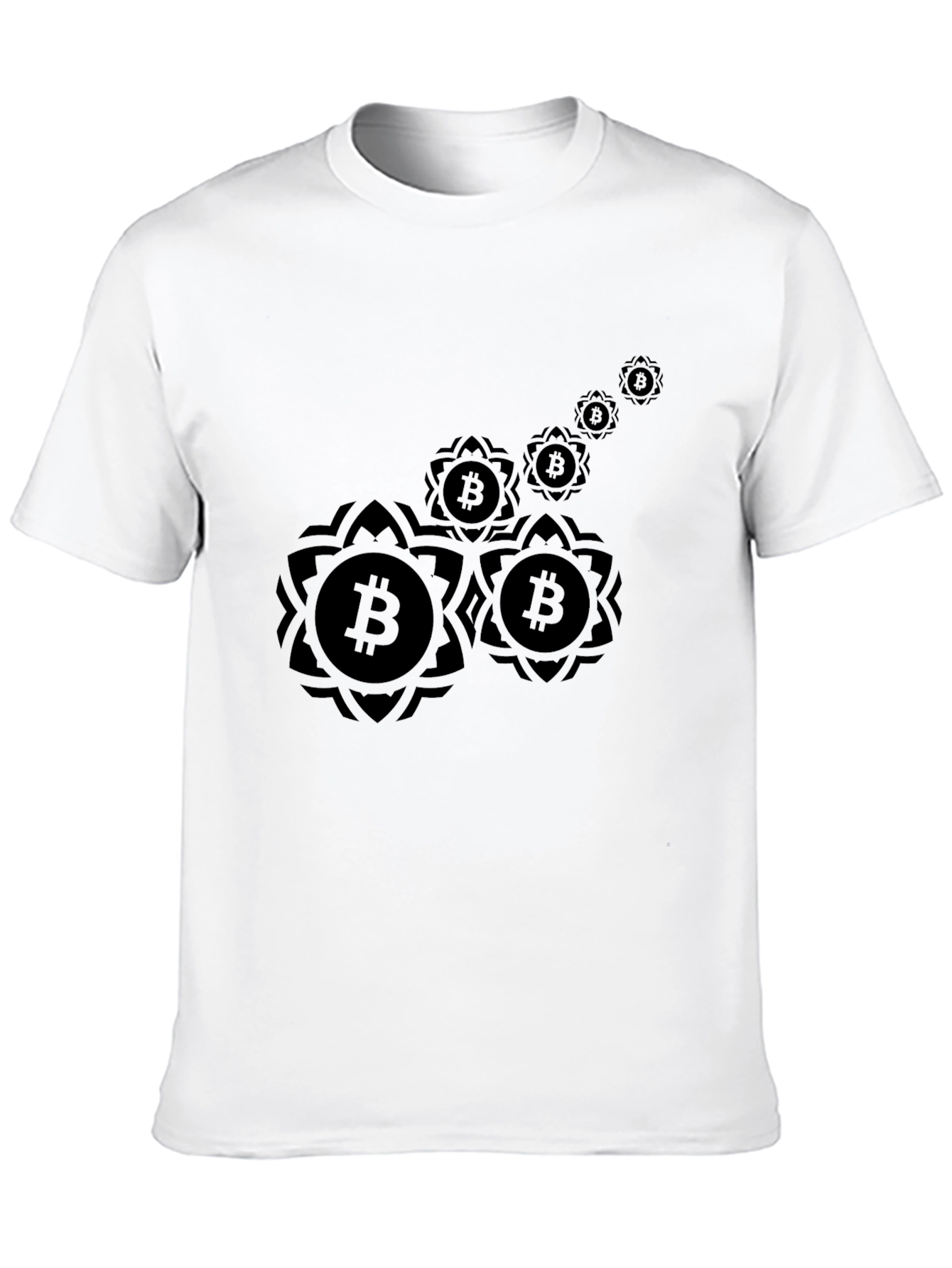 Bitcoin Mandala Graphic T-Shirt - Black
