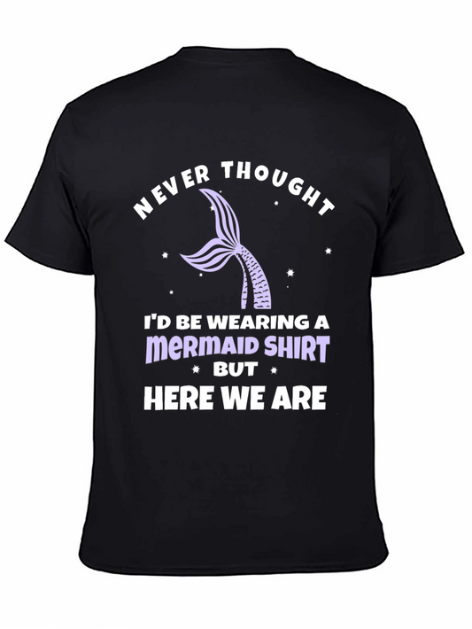 Never Thought Mermaid Shirt - Black Tee