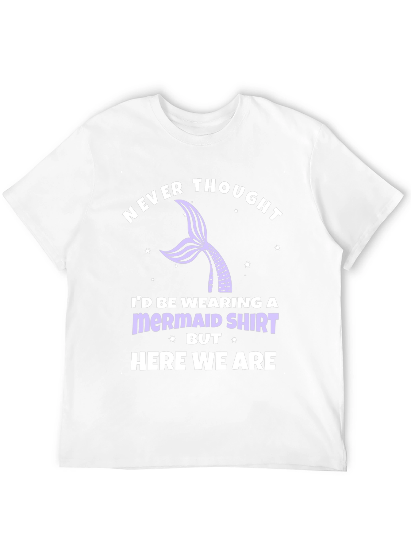 Never Thought Mermaid Shirt - Black Tee