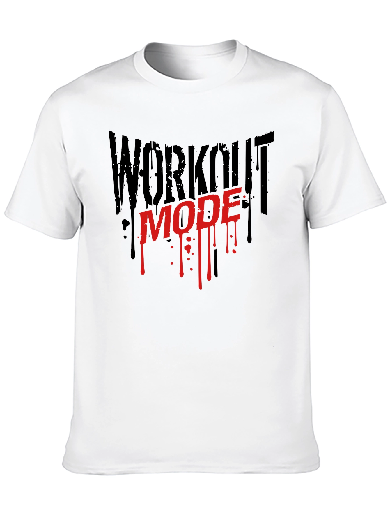 Workout Mode Graphic Tee - Gym Fitness Shirt