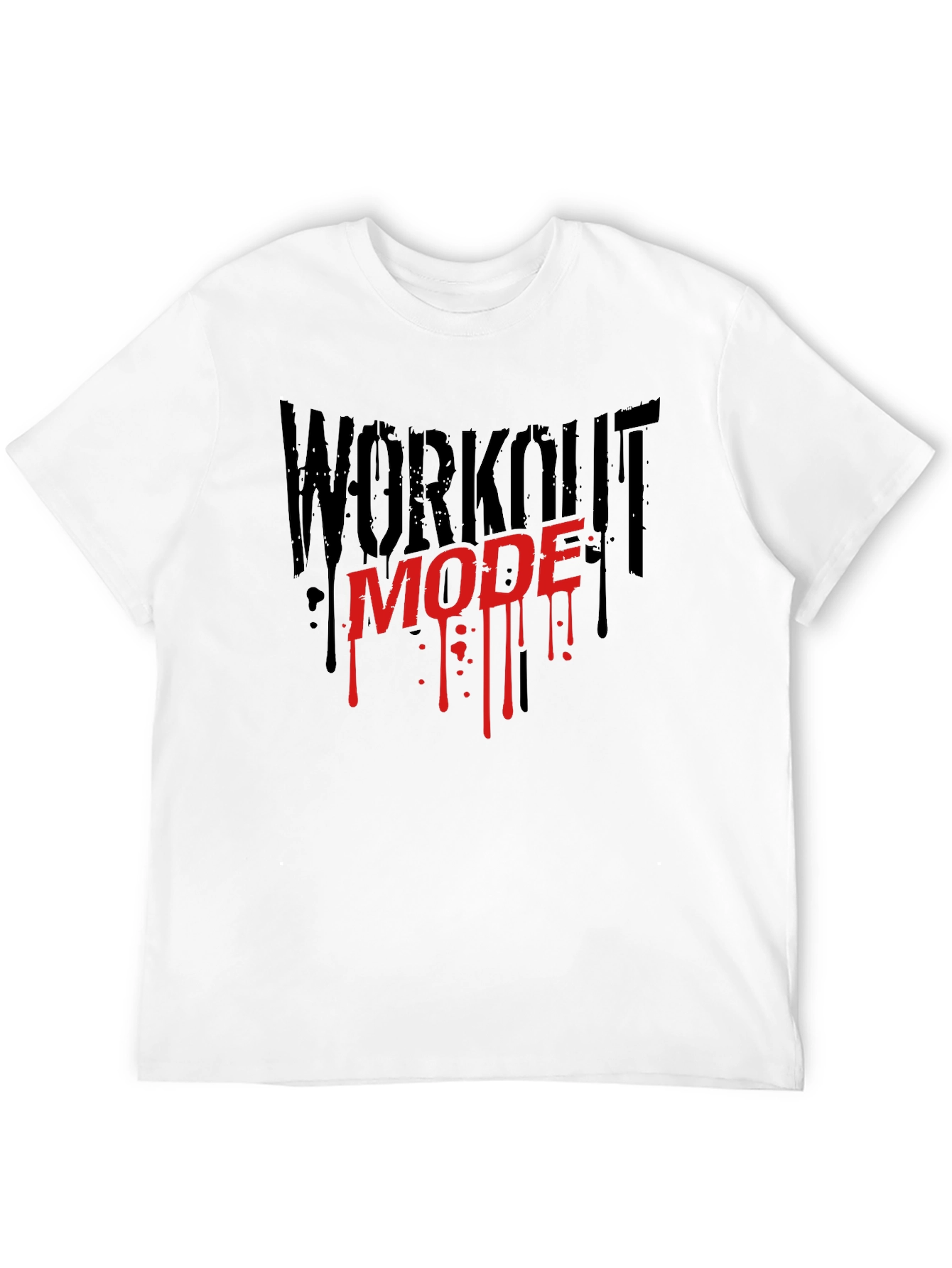 Workout Mode Graphic Tee - Gym Fitness Shirt