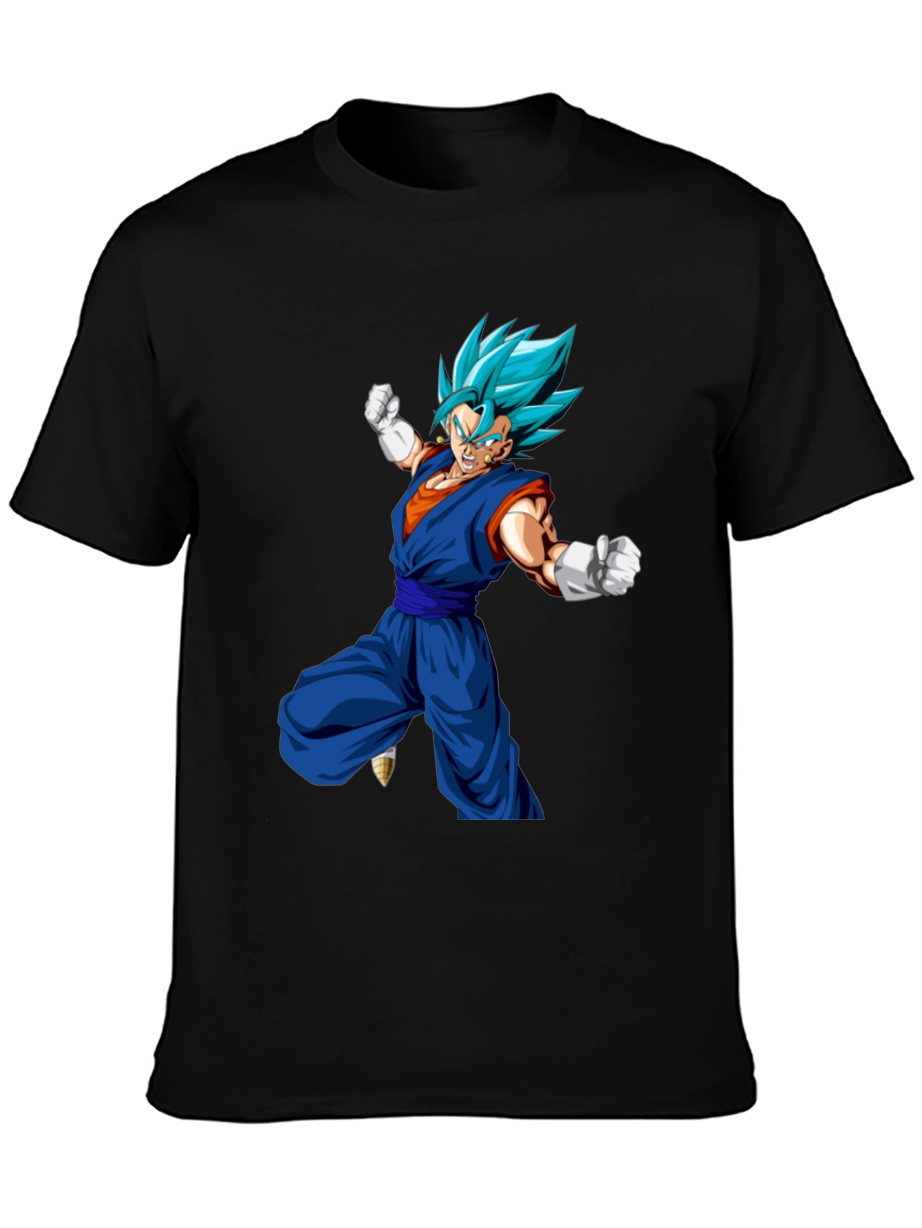 Dragon Ball Z Vegito Graphic Print Black T-Shirt
