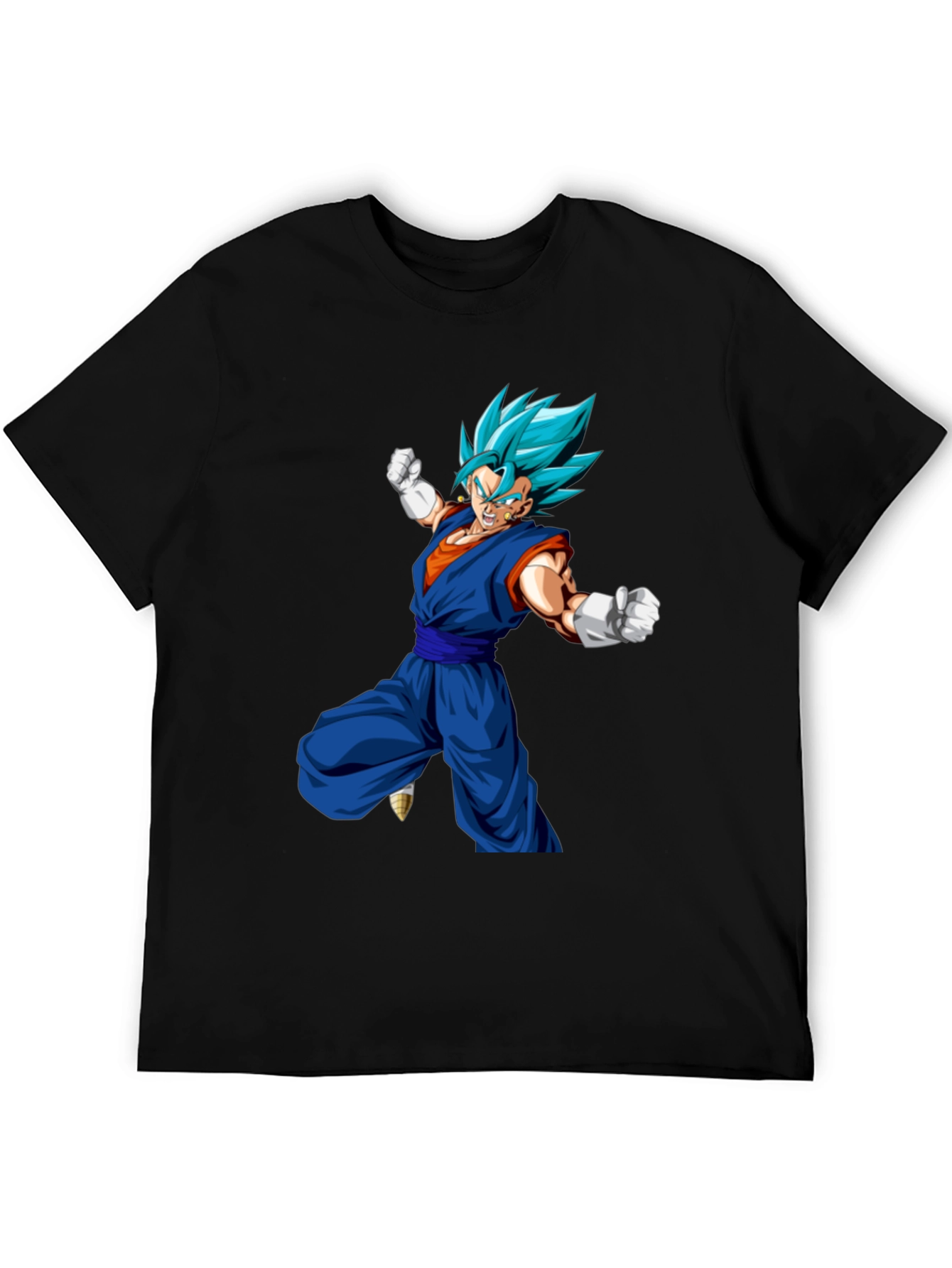 Dragon Ball Z Vegito Graphic Print Black T-Shirt
