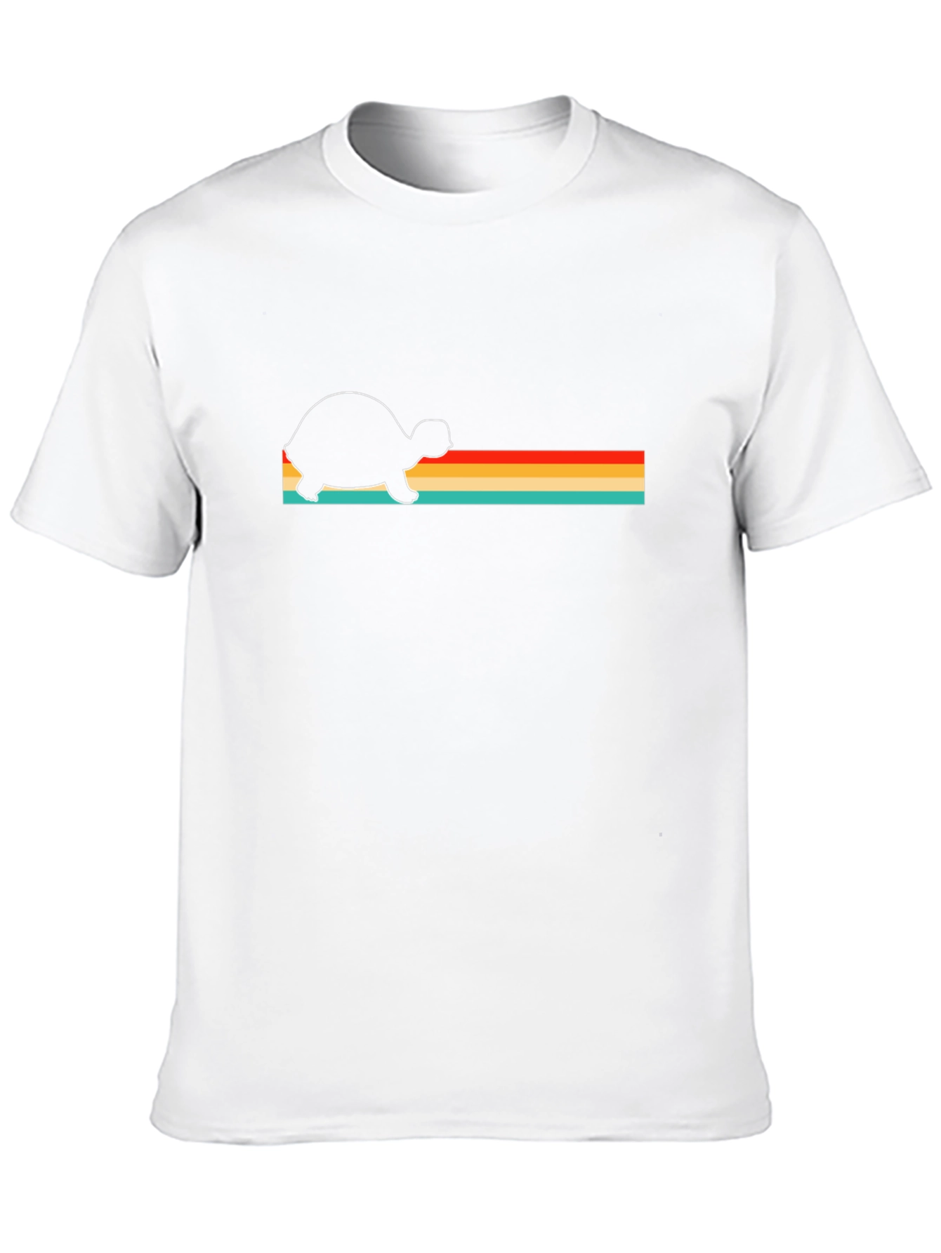 Retro Turtle Graphic Tee - Black