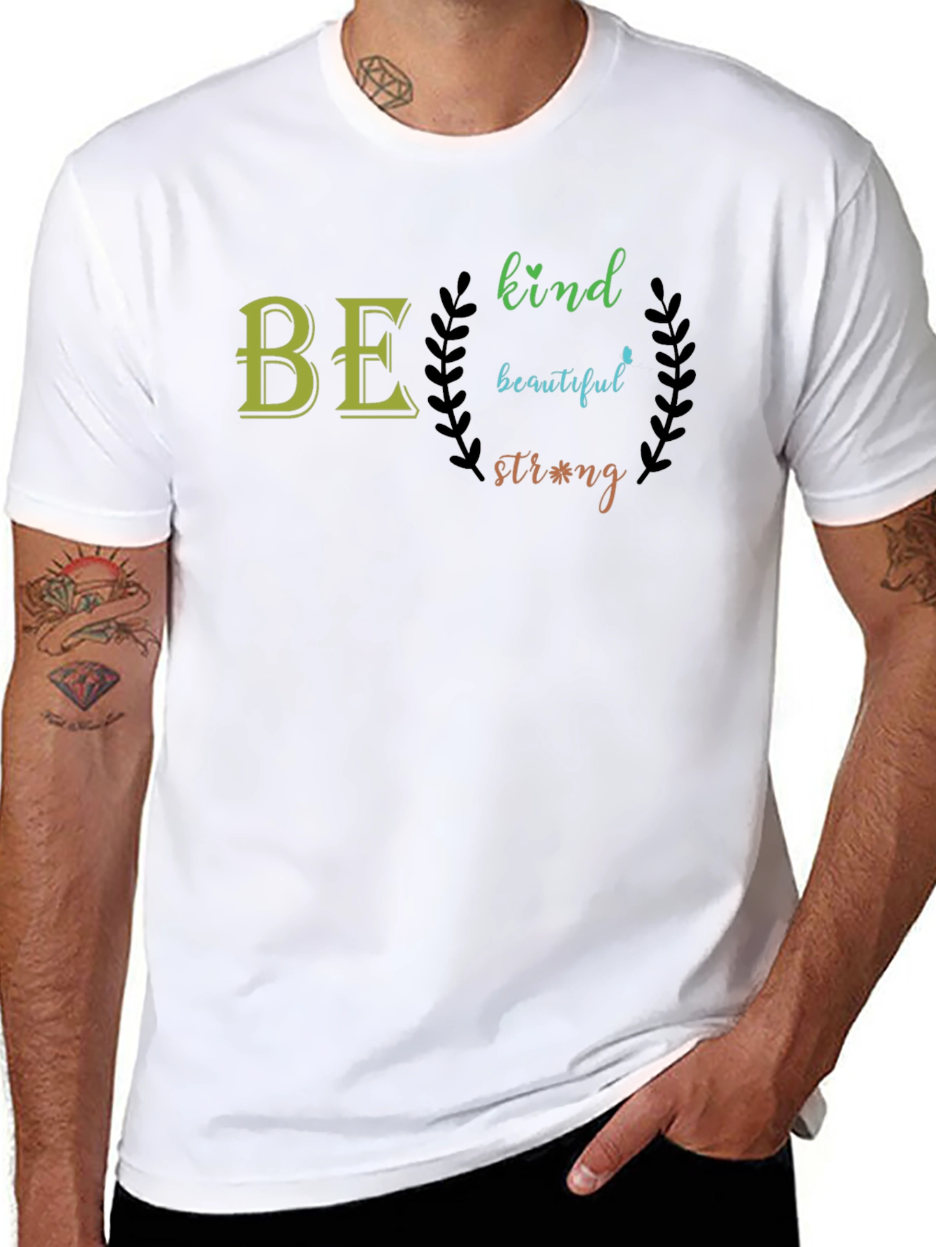 Be Kind Beautiful Strong - Graphic T-Shirt